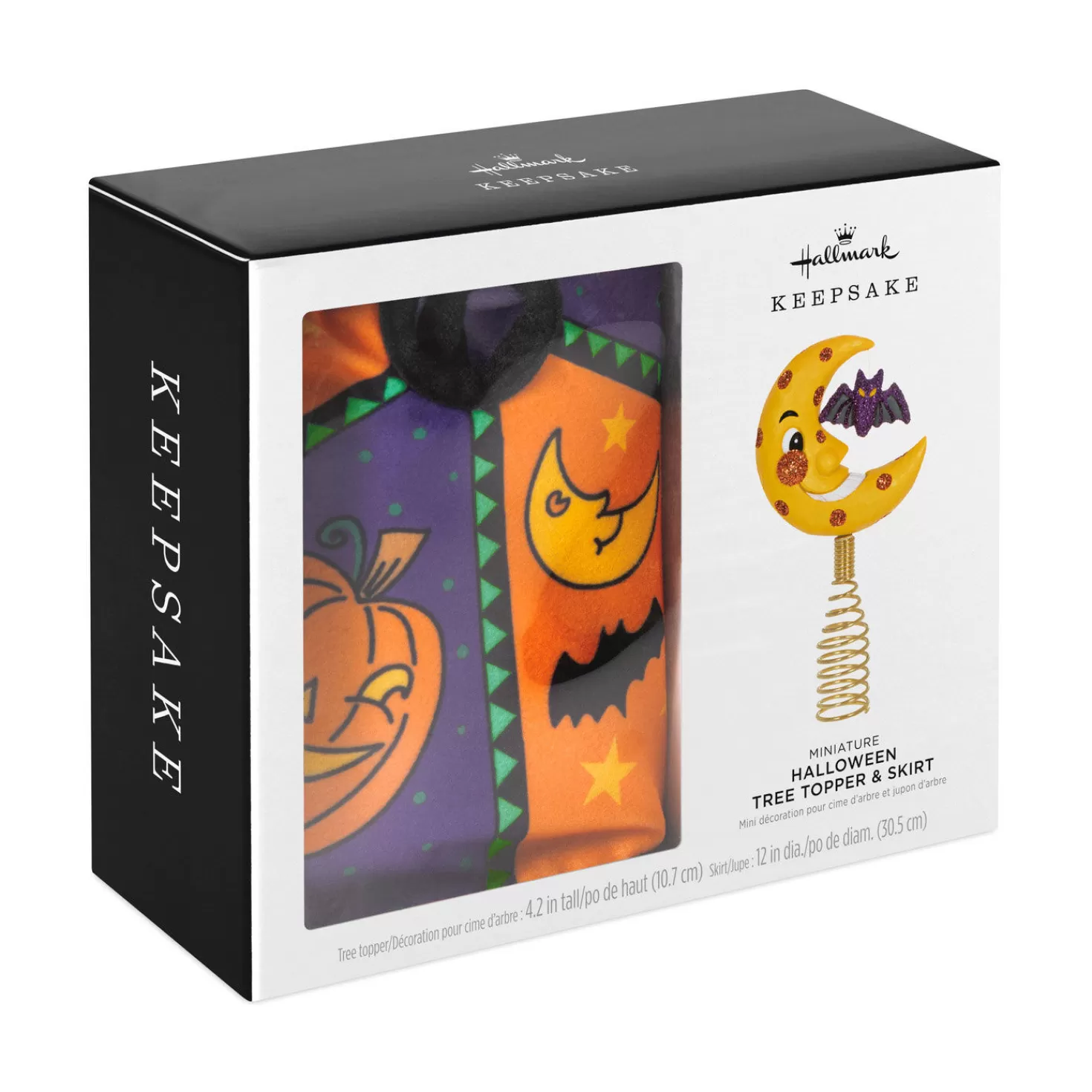 Halloween (10/31)>Hallmark Mini Halloween Tree Topper And Tree Skirt, Set Of 2