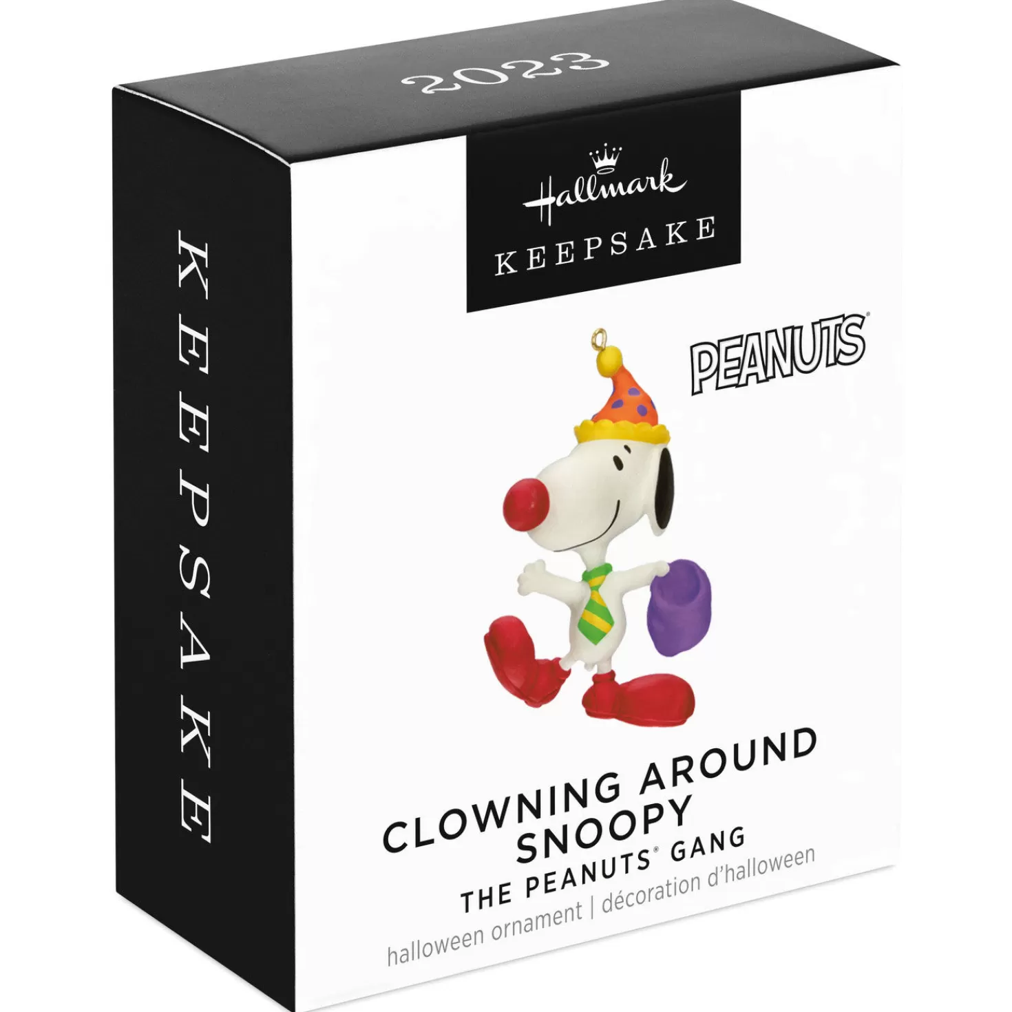 Halloween (10/31)>Hallmark Mini The Peanuts® Gang Clowning Around Snoopy Ornament, 1.06"