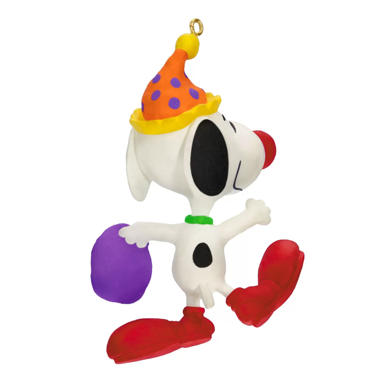 Halloween (10/31)>Hallmark Mini The Peanuts® Gang Clowning Around Snoopy Ornament, 1.06"