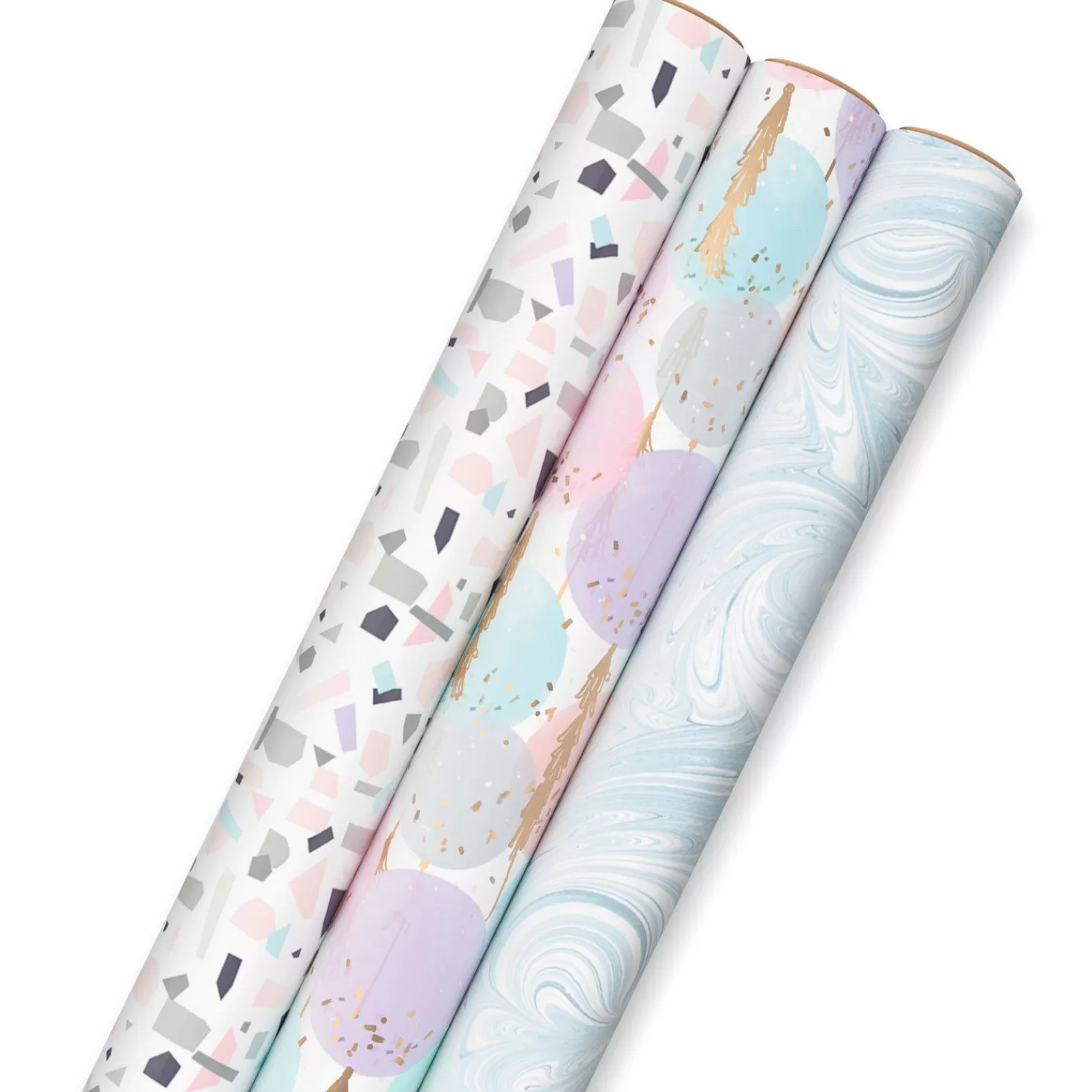 Best Sale Modern Muted 3-Pack Wrapping Paper, 55 Sq. Ft. Total Wedding