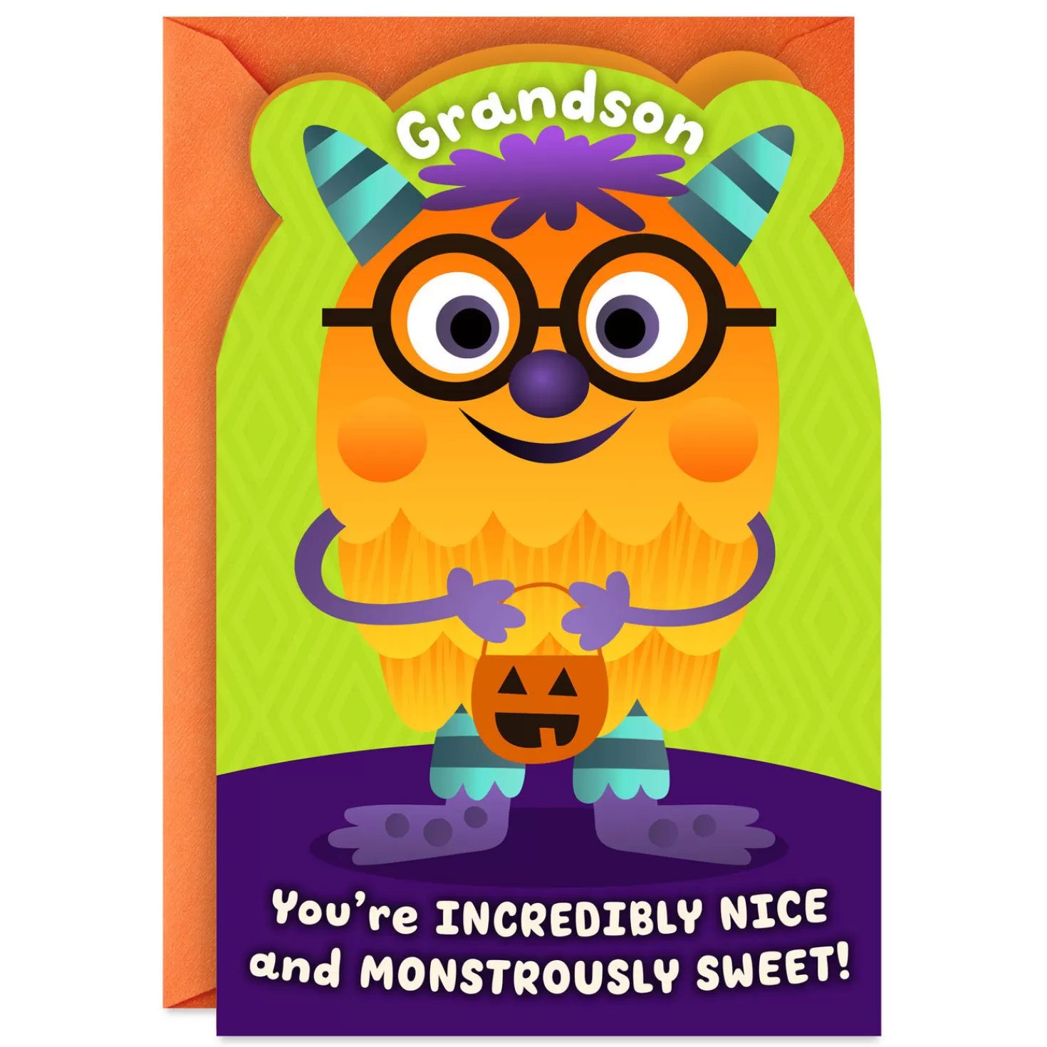 Halloween (10/31)>Hallmark Monstrously Sweet Halloween Card For Grandson