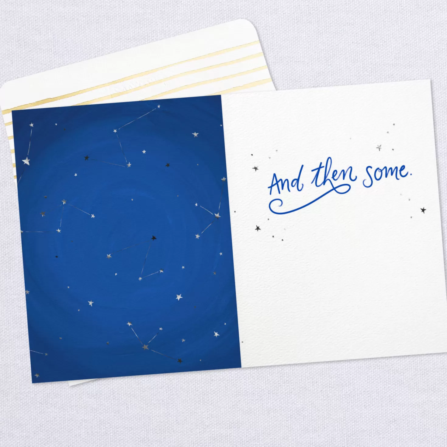 Flash Sale Moon And Stars I Think The World Of You Card Encouragement
