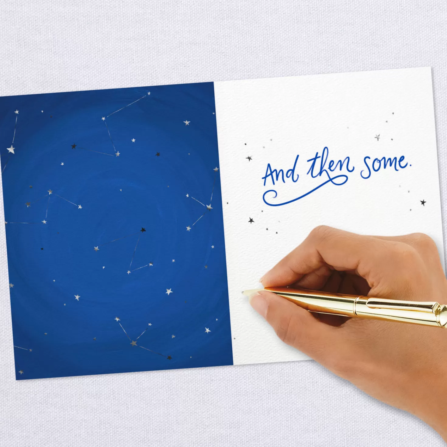 Flash Sale Moon And Stars I Think The World Of You Card Encouragement