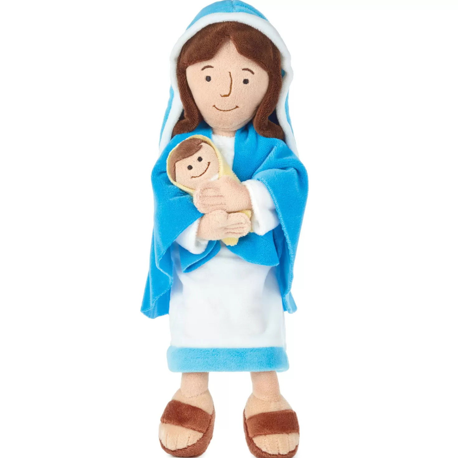 Fashion Mother Mary Holding Baby Jesus Stuffed Doll, 12.75" First Communion