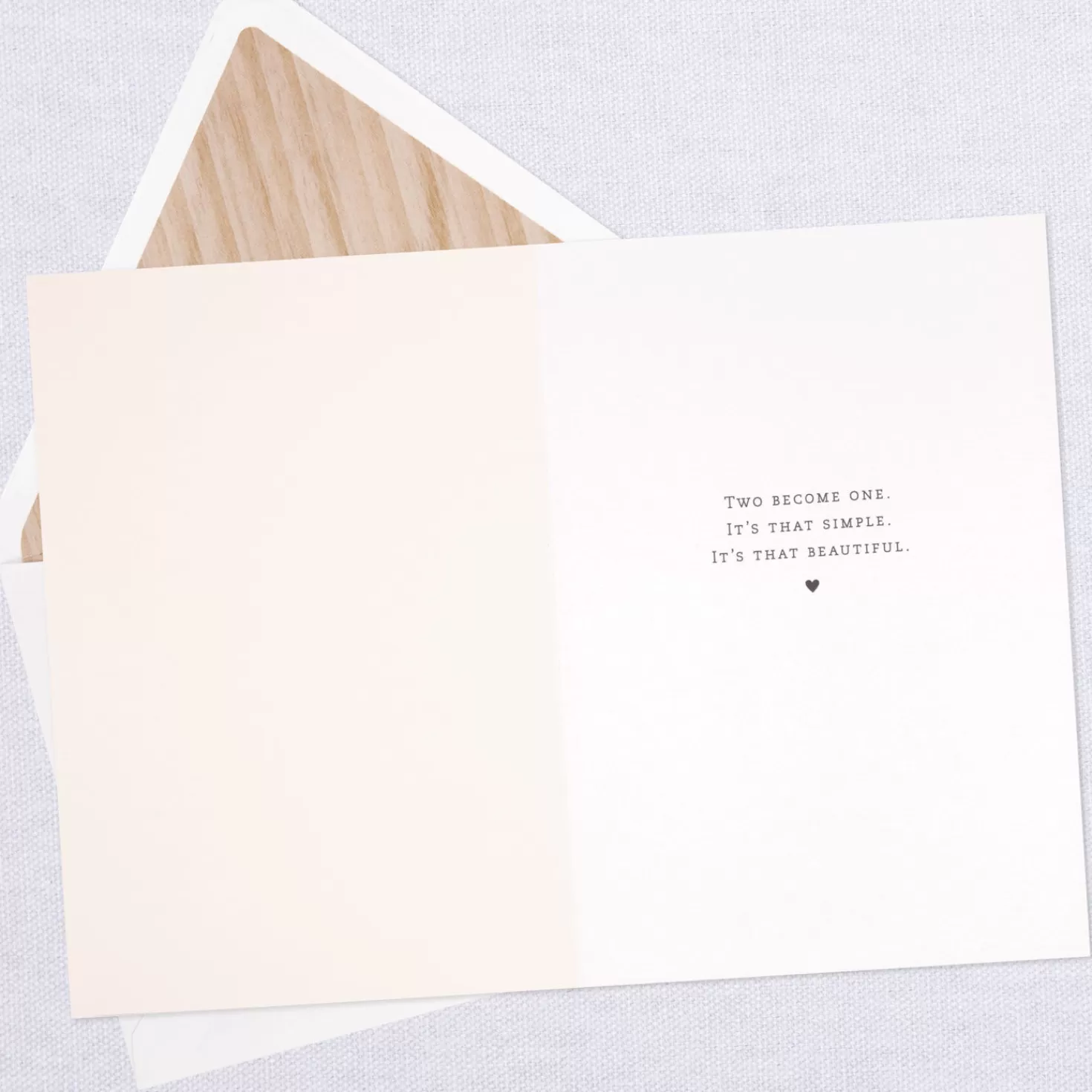 Outlet Mrs. & Mrs. Wood And Lace Wedding Card For Two Brides Wedding