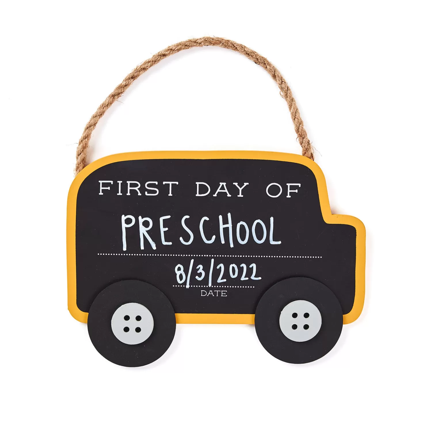 Cheap Mud Pie First Day School Bus Chalkboard Sign Back To School