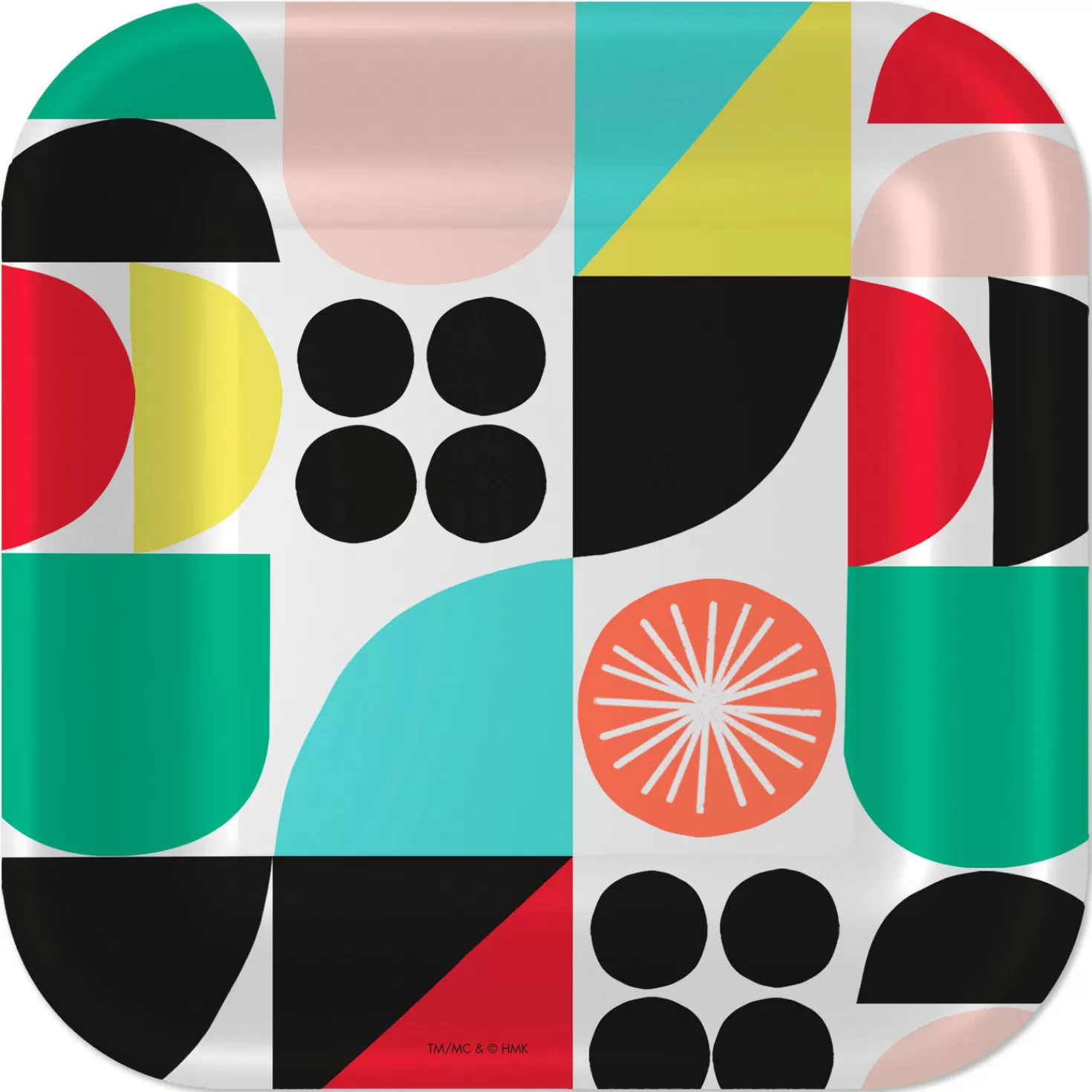 Sale Multicolor Mod Square Dessert Plates, Set Of 8 Graduation