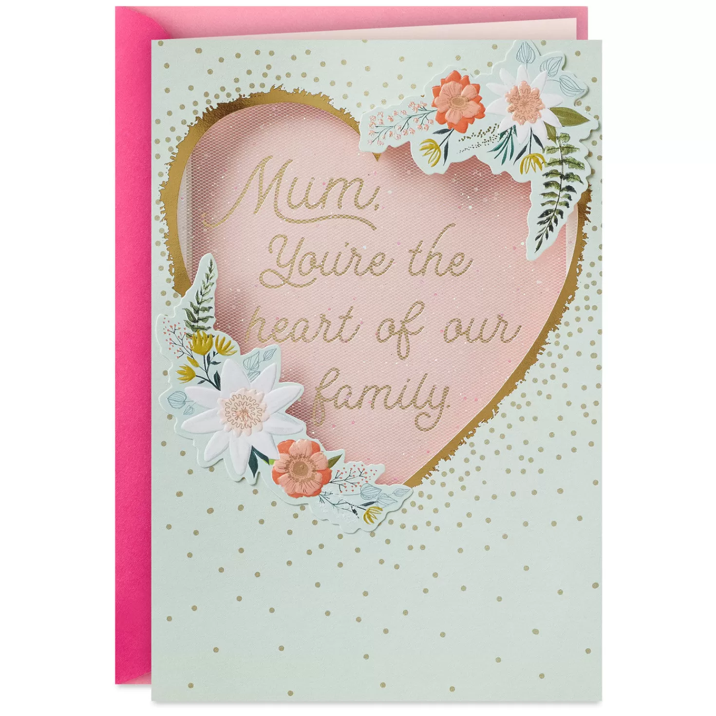 Birthday>Hallmark Mum, You'Re The Heart Of Our Family Birthday Card From Us