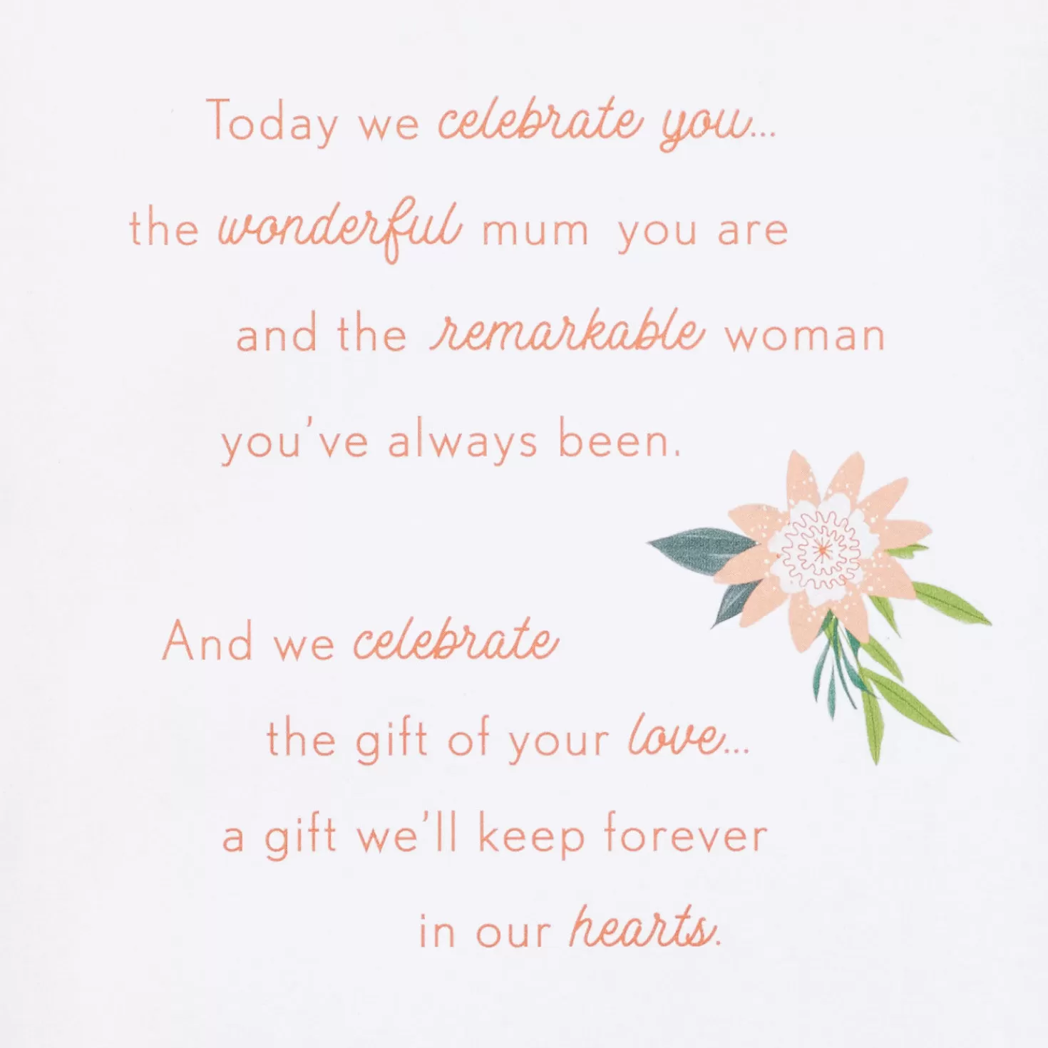Birthday>Hallmark Mum, You'Re The Heart Of Our Family Birthday Card From Us