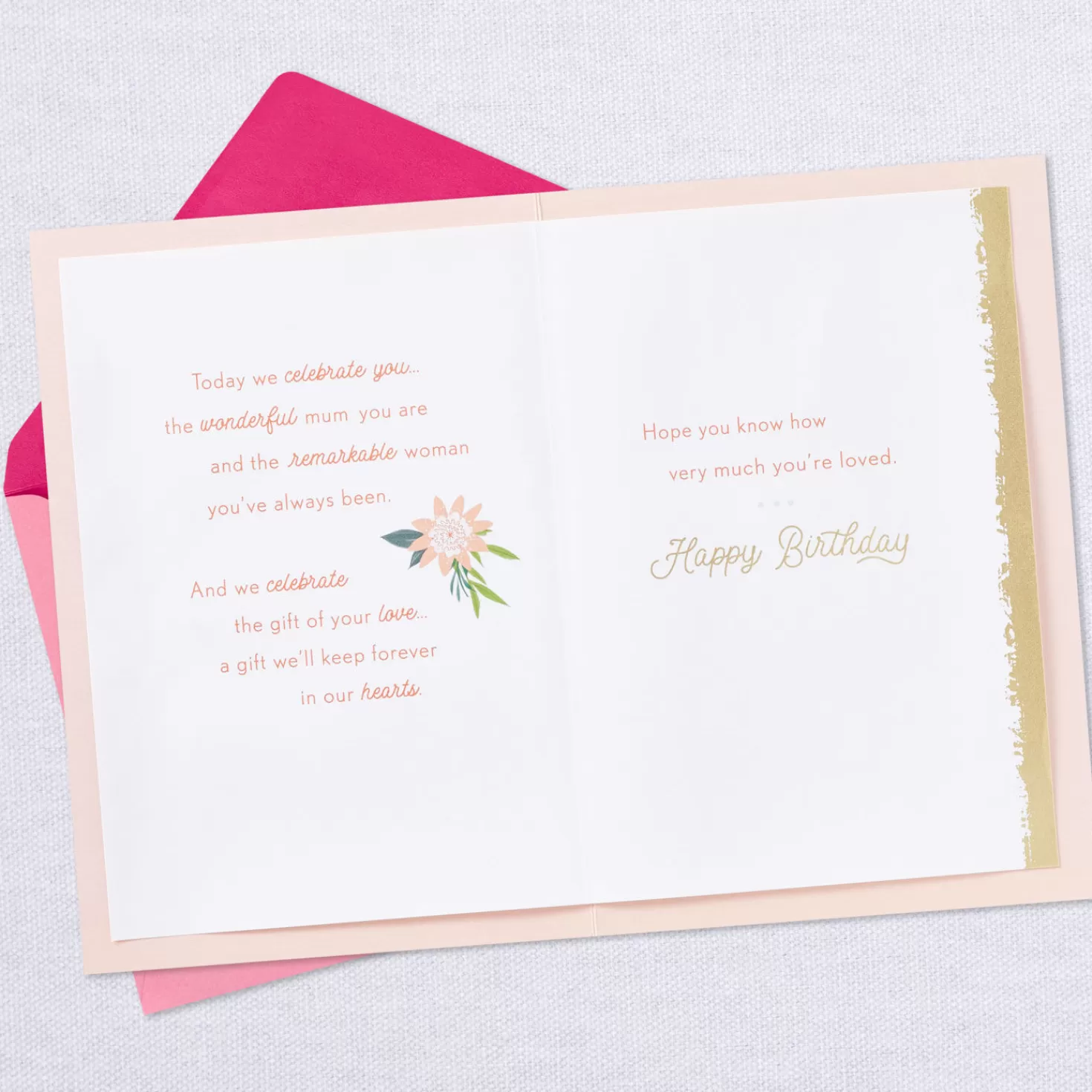 Birthday>Hallmark Mum, You'Re The Heart Of Our Family Birthday Card From Us