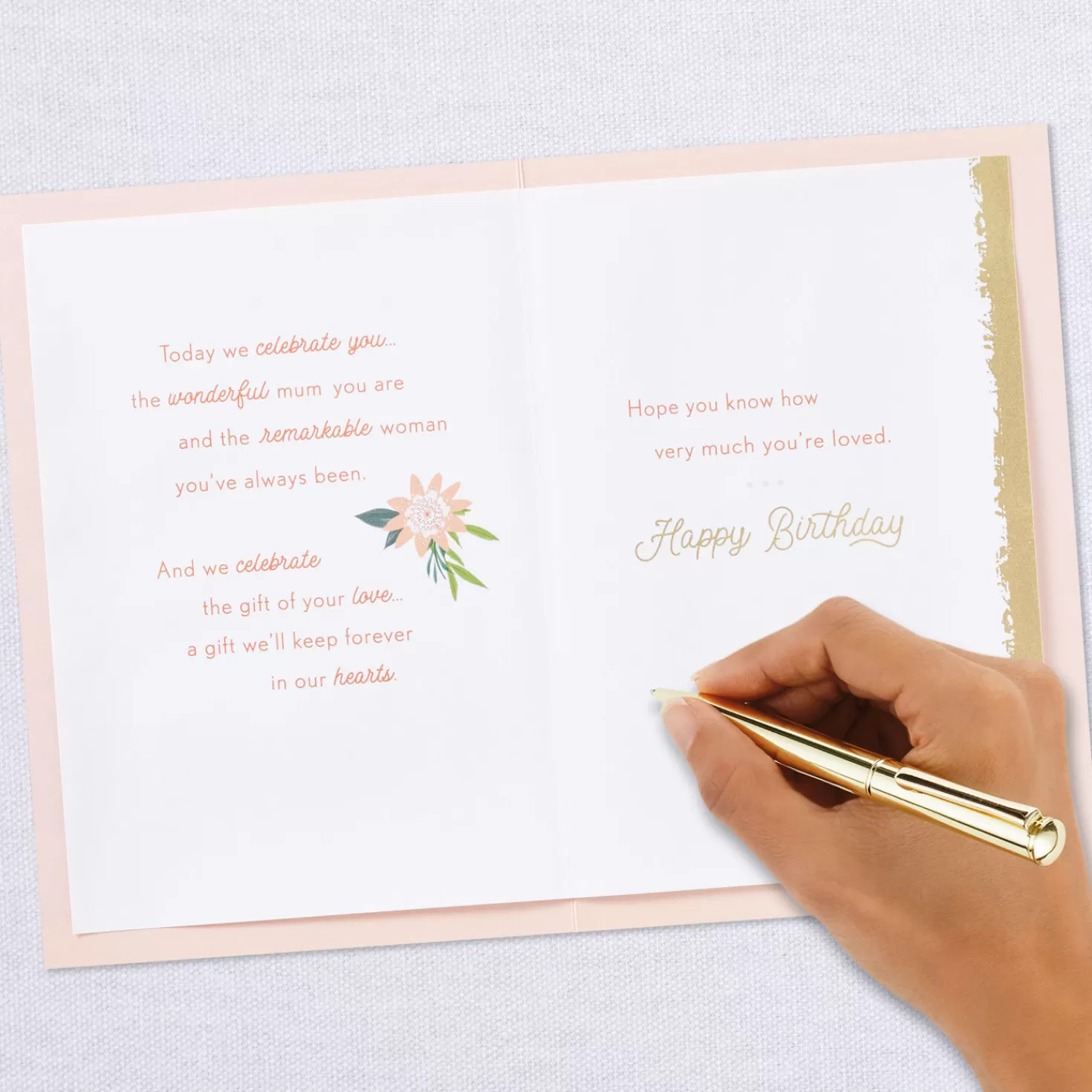 Birthday>Hallmark Mum, You'Re The Heart Of Our Family Birthday Card From Us