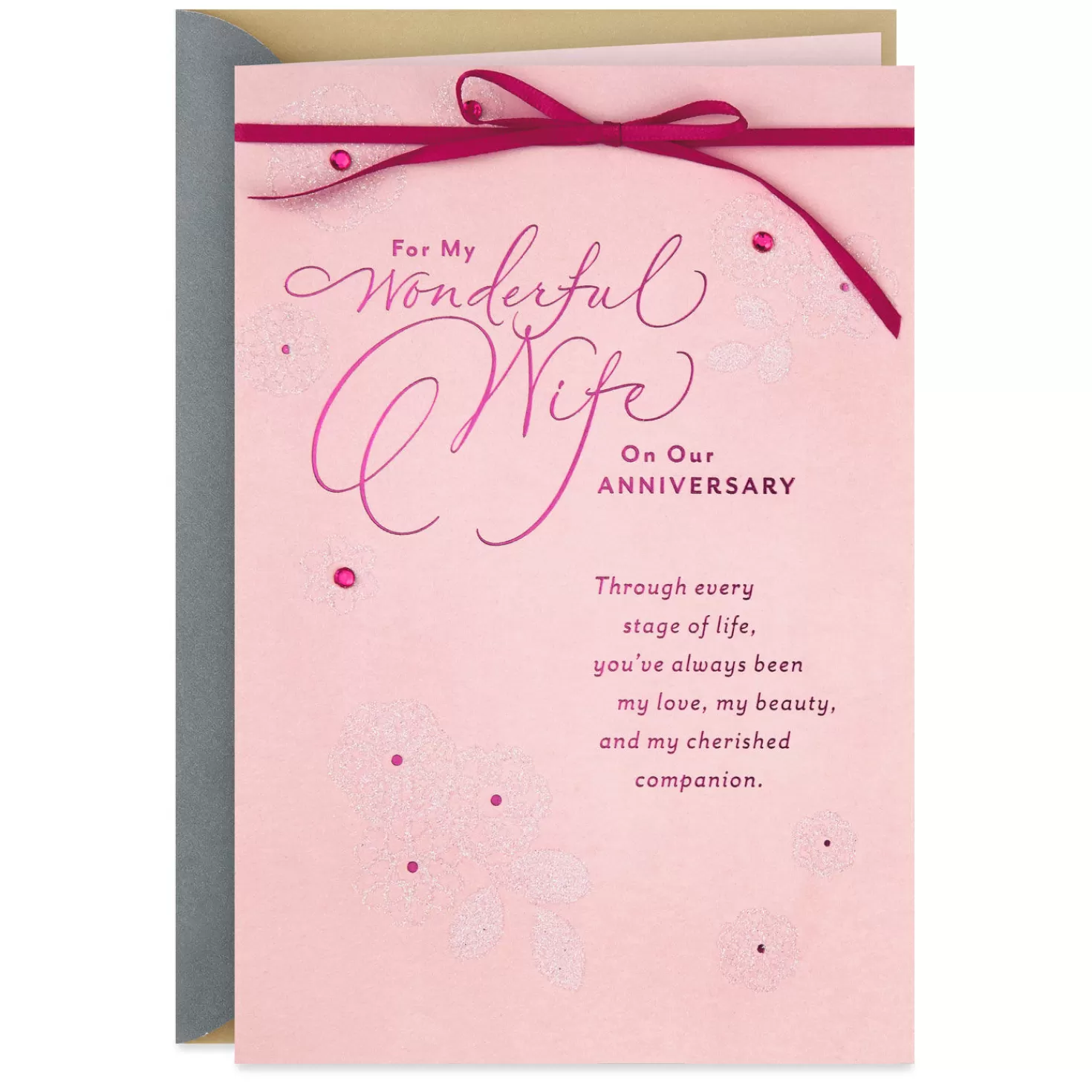 Anniversary>Hallmark My Cherished Companion Religious Anniversary Card For Wife