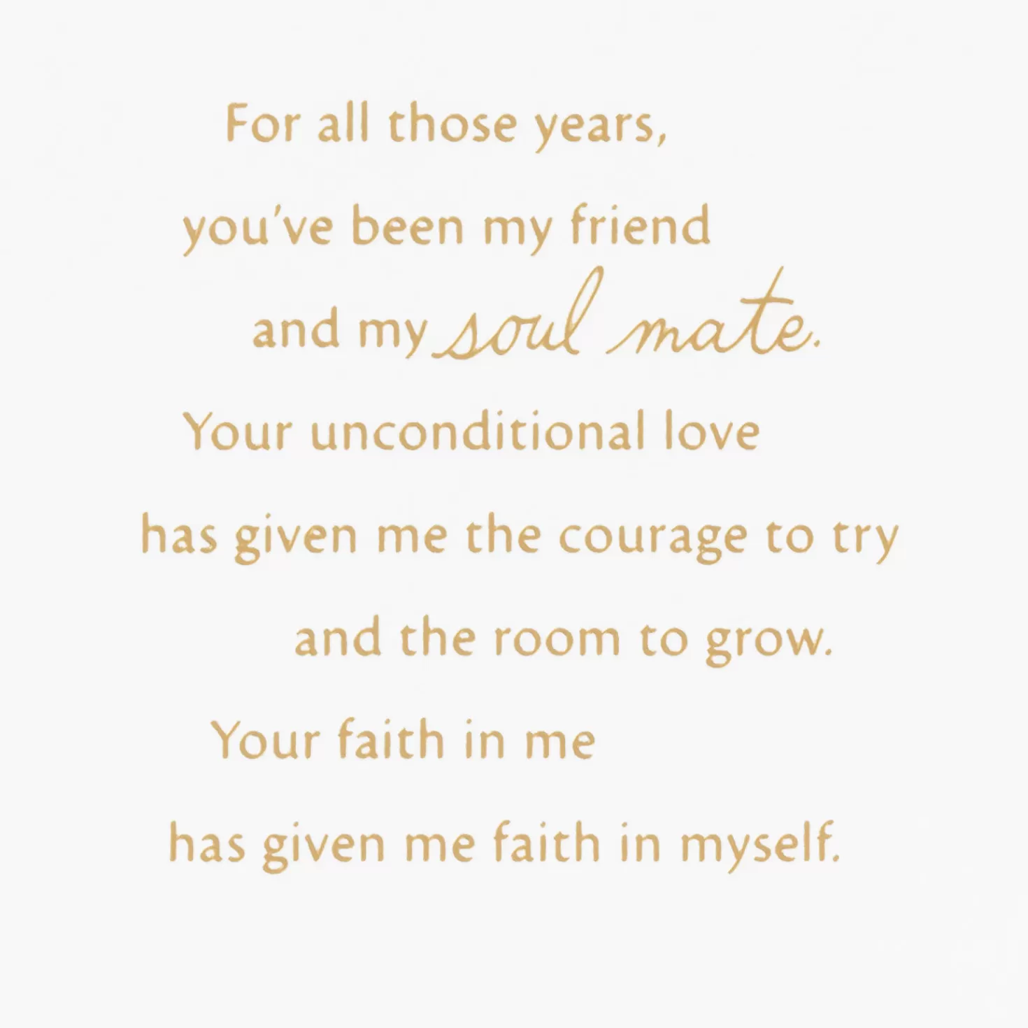 Anniversary>Hallmark My Friend And My Soulmate 60Th Anniversary Card For Spouse