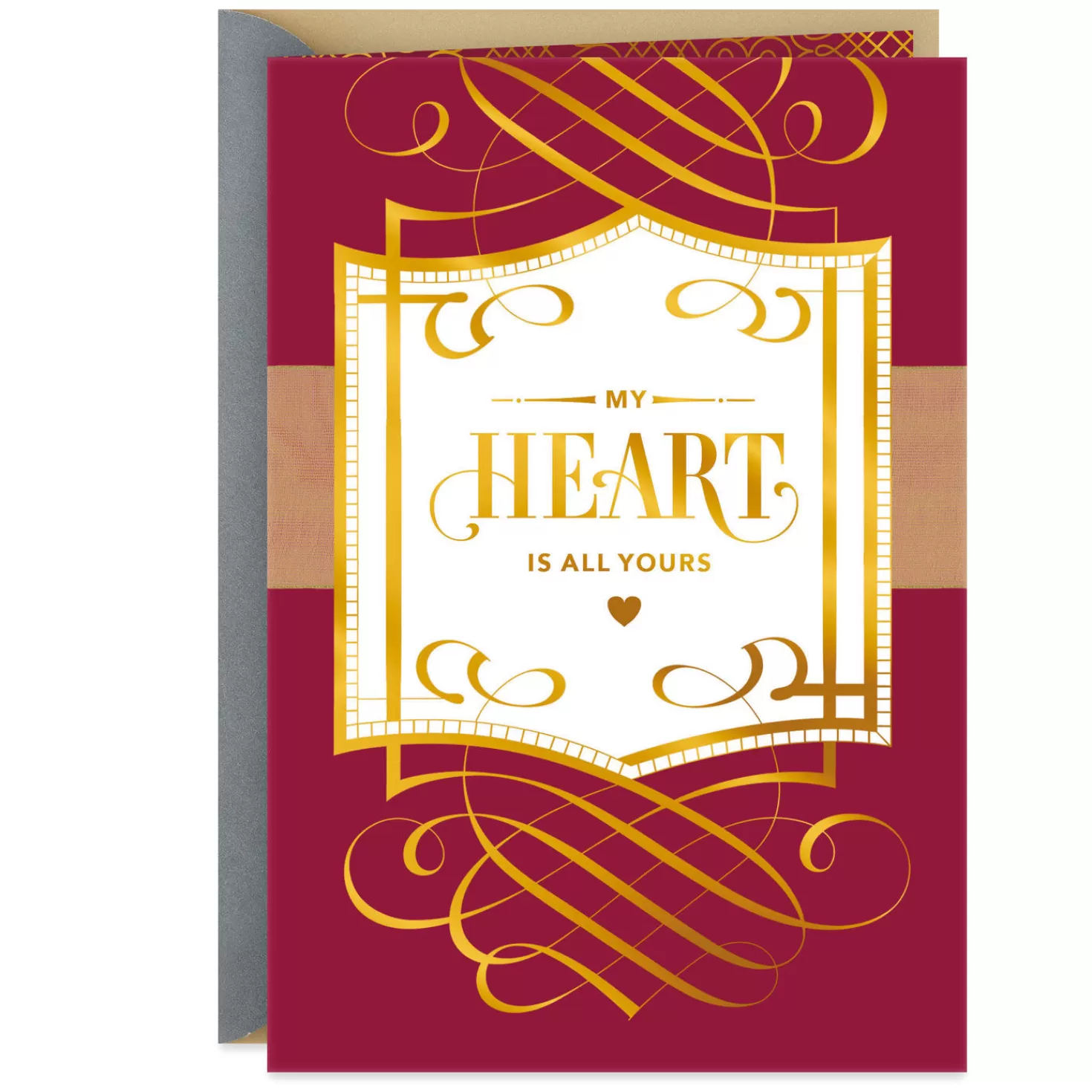Birthday>Hallmark My Heart Is All Yours Romantic Birthday Card