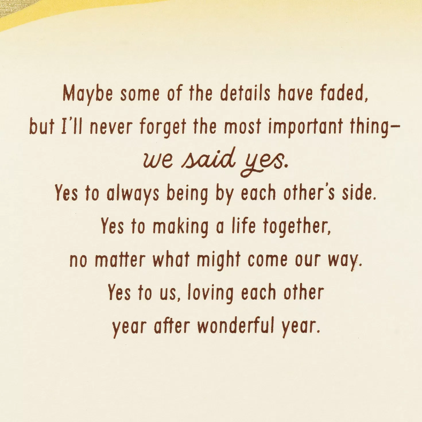 Anniversary>Hallmark My Heart Still Says Yes 50Th Anniversary Card