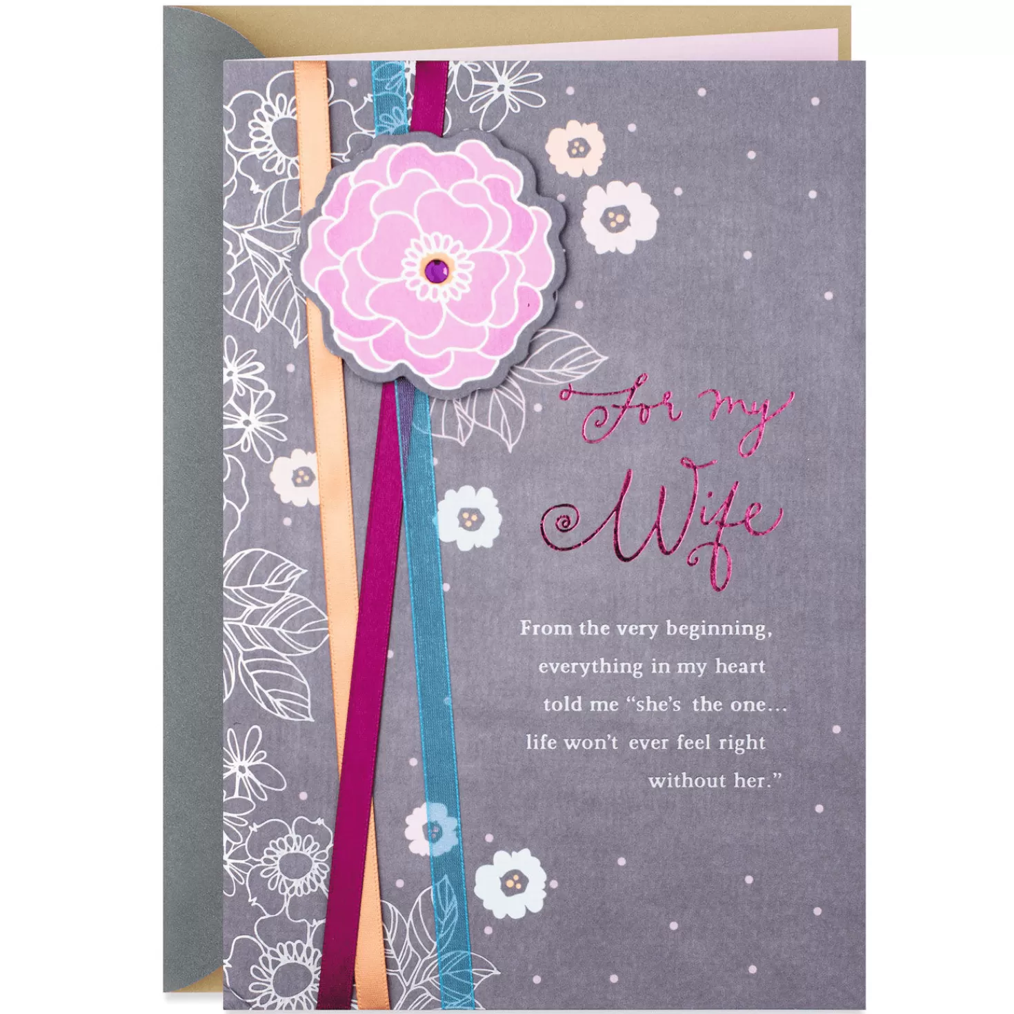 Anniversary>Hallmark My Heart Told Me Anniversary Card For Wife