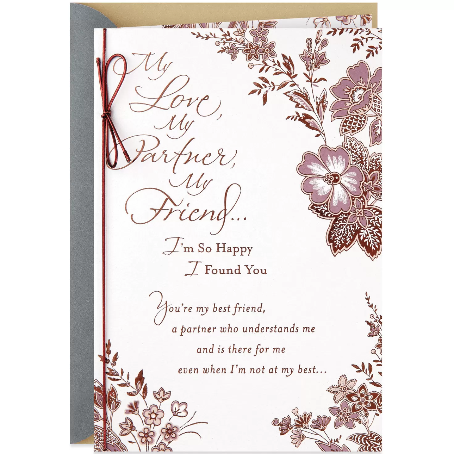 Anniversary>Hallmark My Love, My Partner, My Friend Anniversary Card