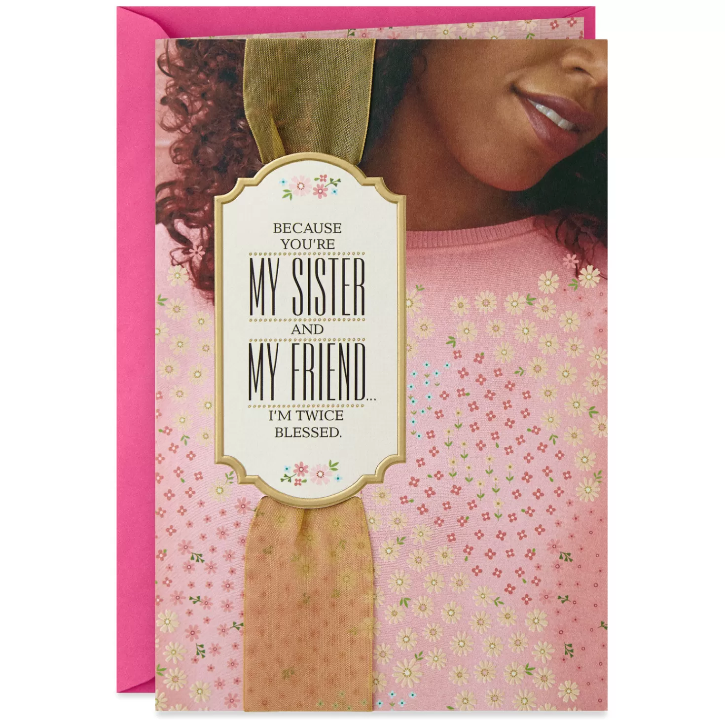 Birthday>Hallmark My Sister, My Friend, Twice Blessed Birthday Card