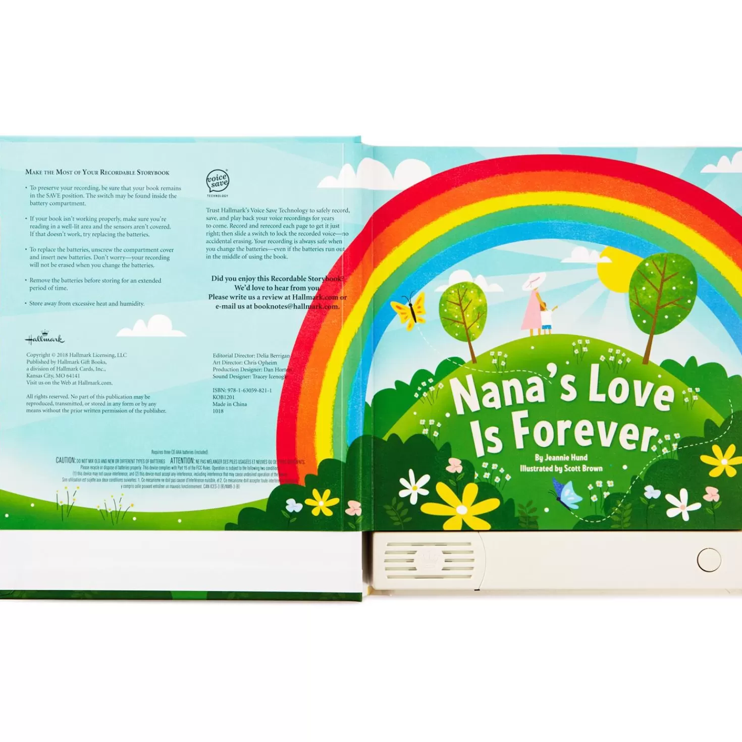 Grandparents Day (9/10)>Hallmark Nana's Love Is Forever Recordable Storybook