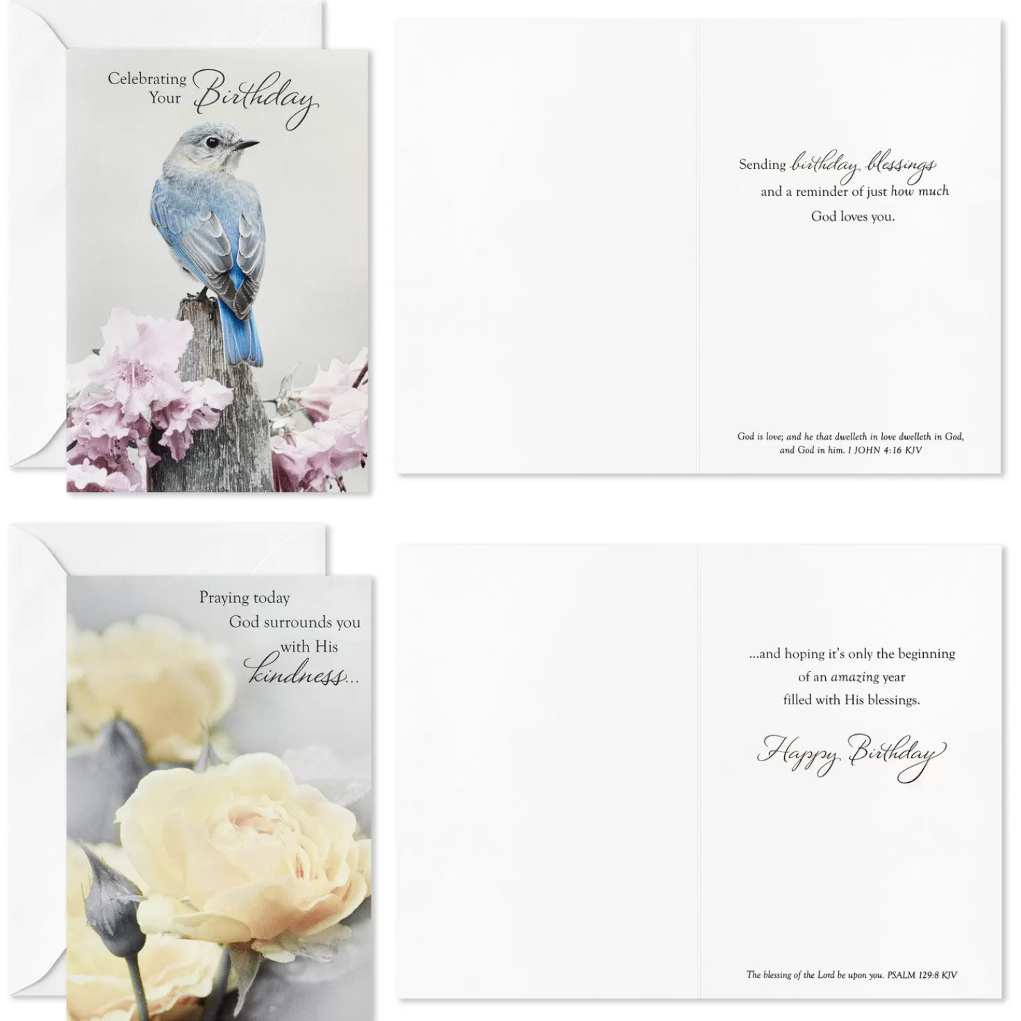Birthday>Hallmark Nature's Beauty Religious Boxed Birthday Cards Assortment, Pack Of 12