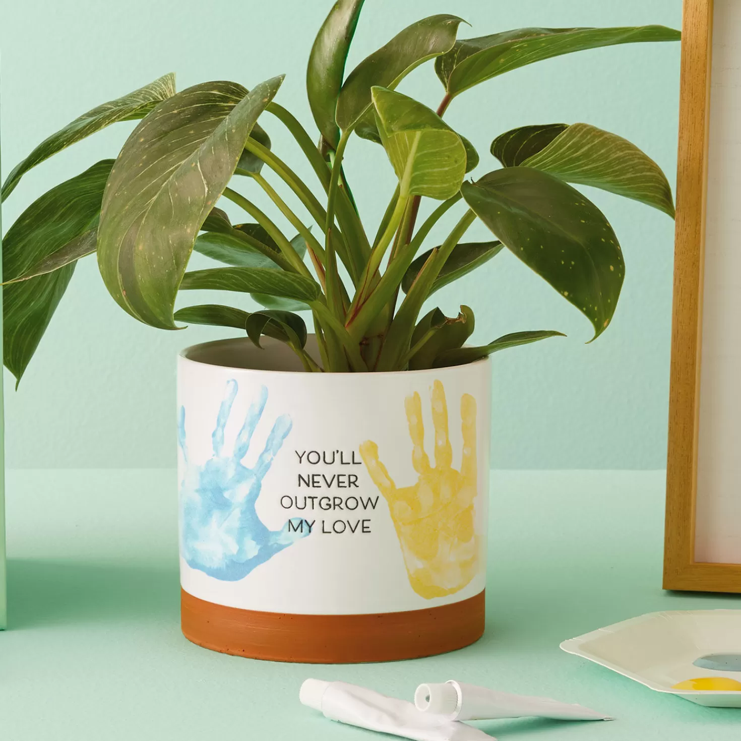 Online Never Outgrow My Love Planter Handprint Kit Baby