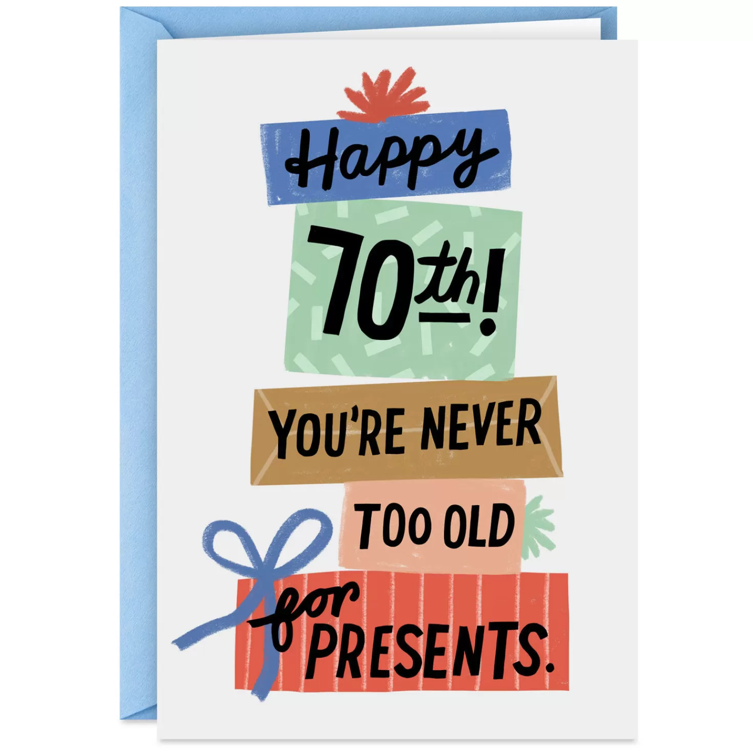 Birthday>Hallmark Never Too Old For Presents Funny 70Th Birthday Card