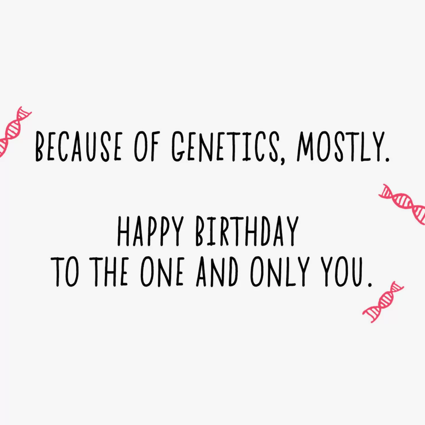 Birthday>Hallmark No One Else Could Be You Funny Birthday Card
