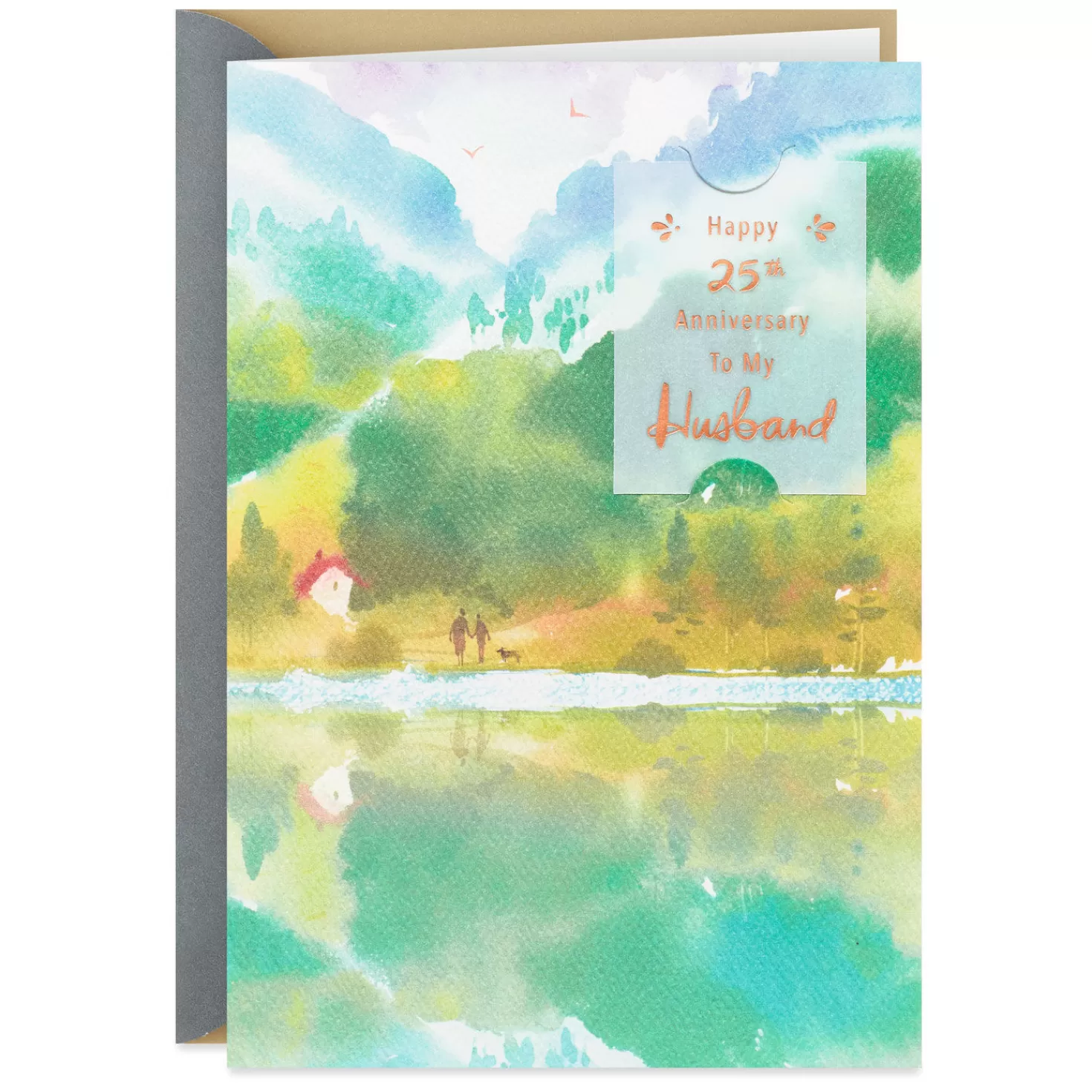 Anniversary>Hallmark No Place I'D Rather Be 25Th Anniversary Card For Husband