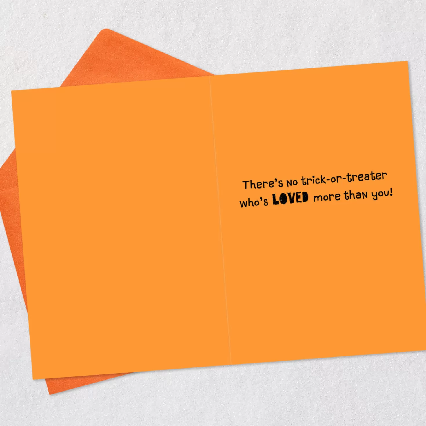 Halloween (10/31)>Hallmark No Trick-Or-Treater Loved More Than You Halloween Card