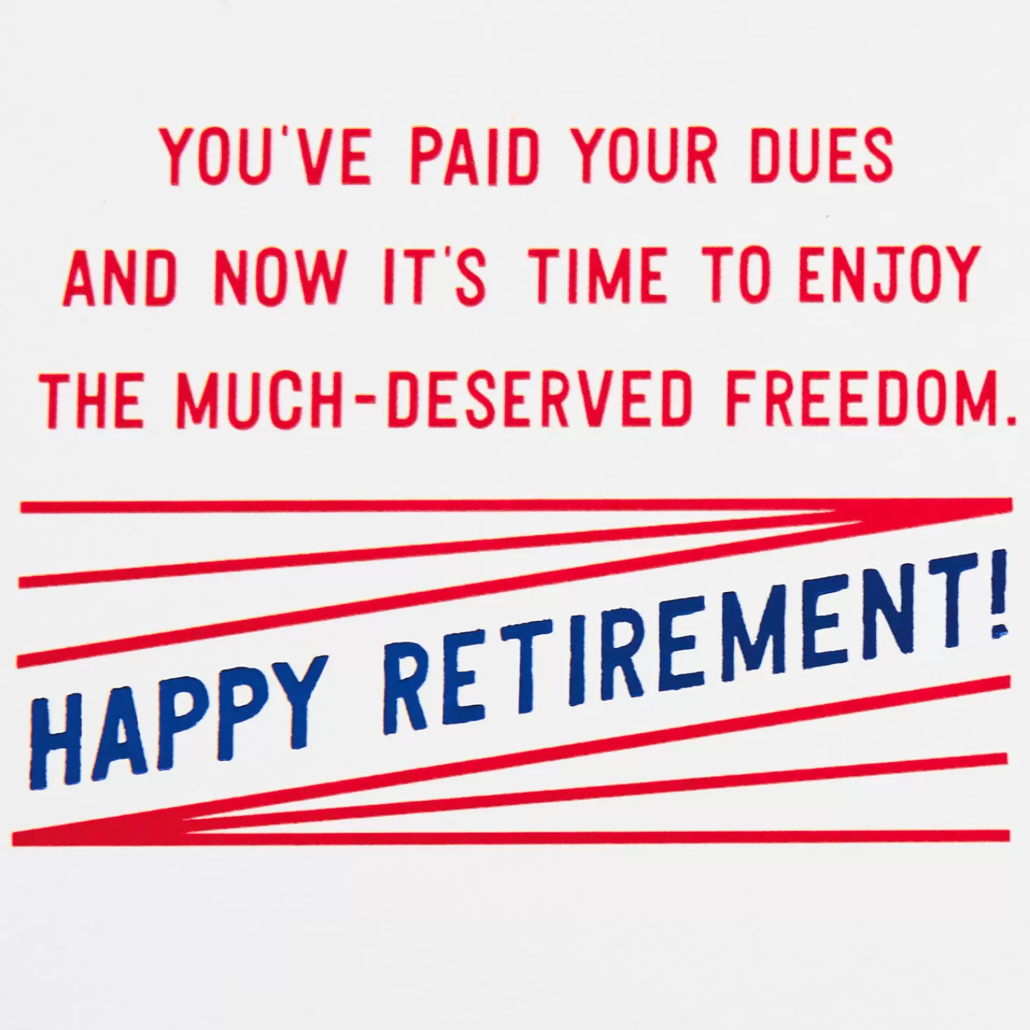 Cheap No Work, All Play Retirement Card Retirement