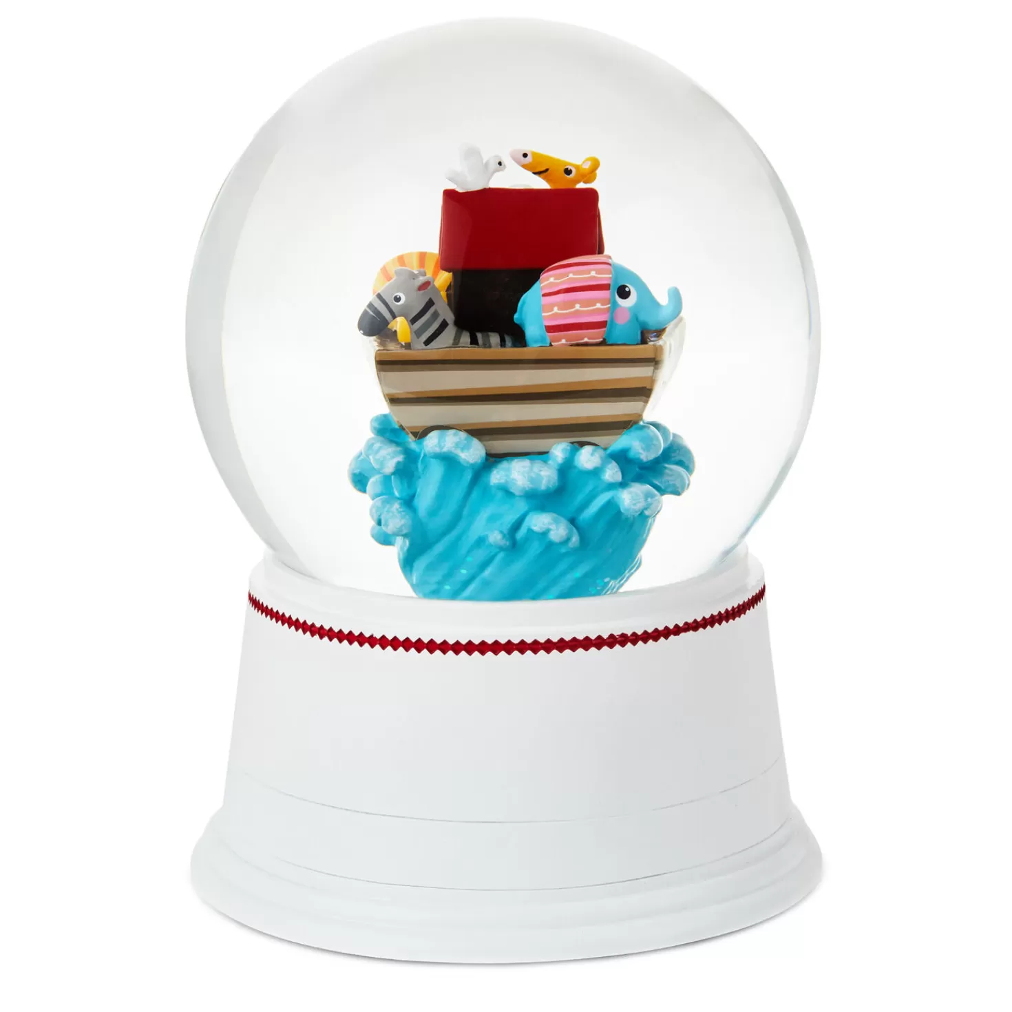 New Noah's Ark Musical Snow Globe Baptism And Christening