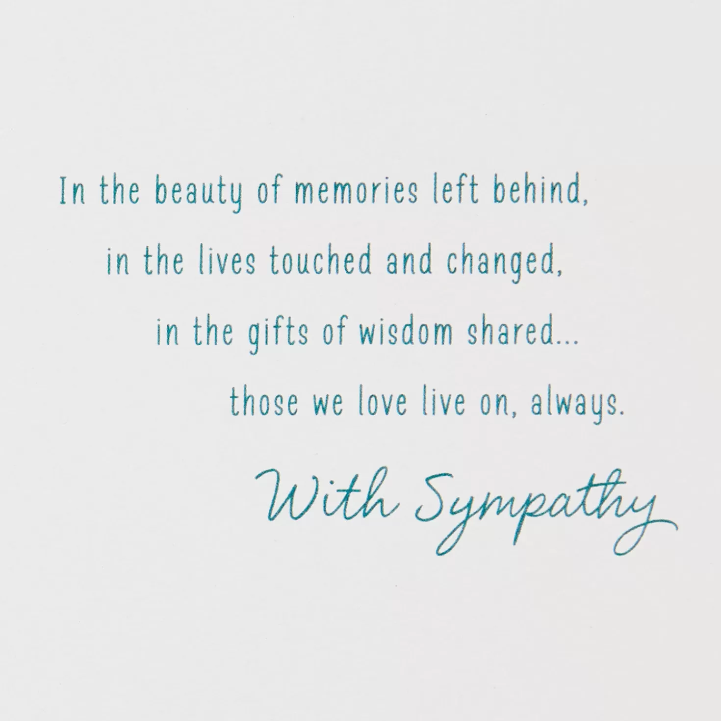 Hot Nothing Loved Is Lost Sympathy Card Sympathy