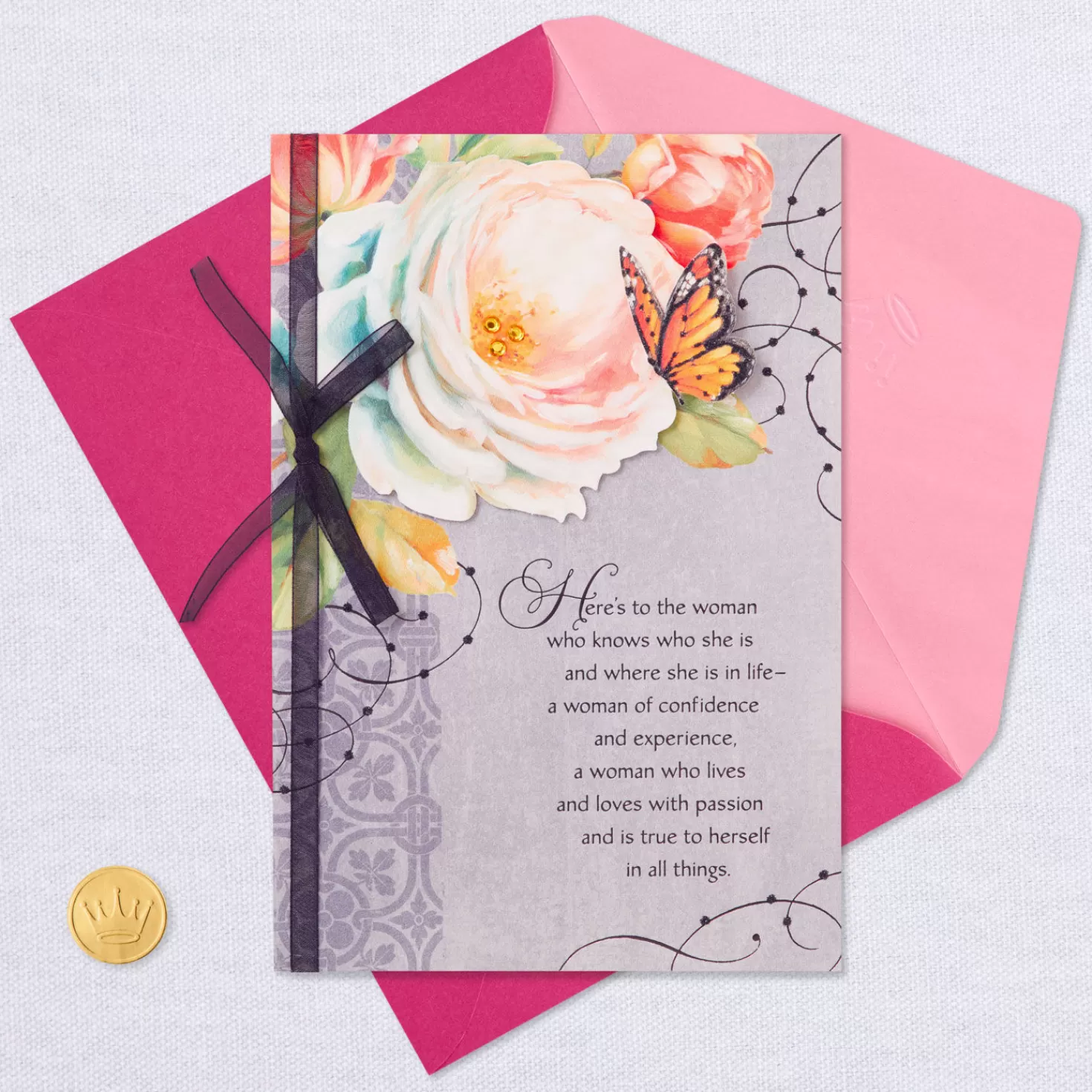 Birthday>Hallmark Older, Wiser And More Admired Birthday Card For Her