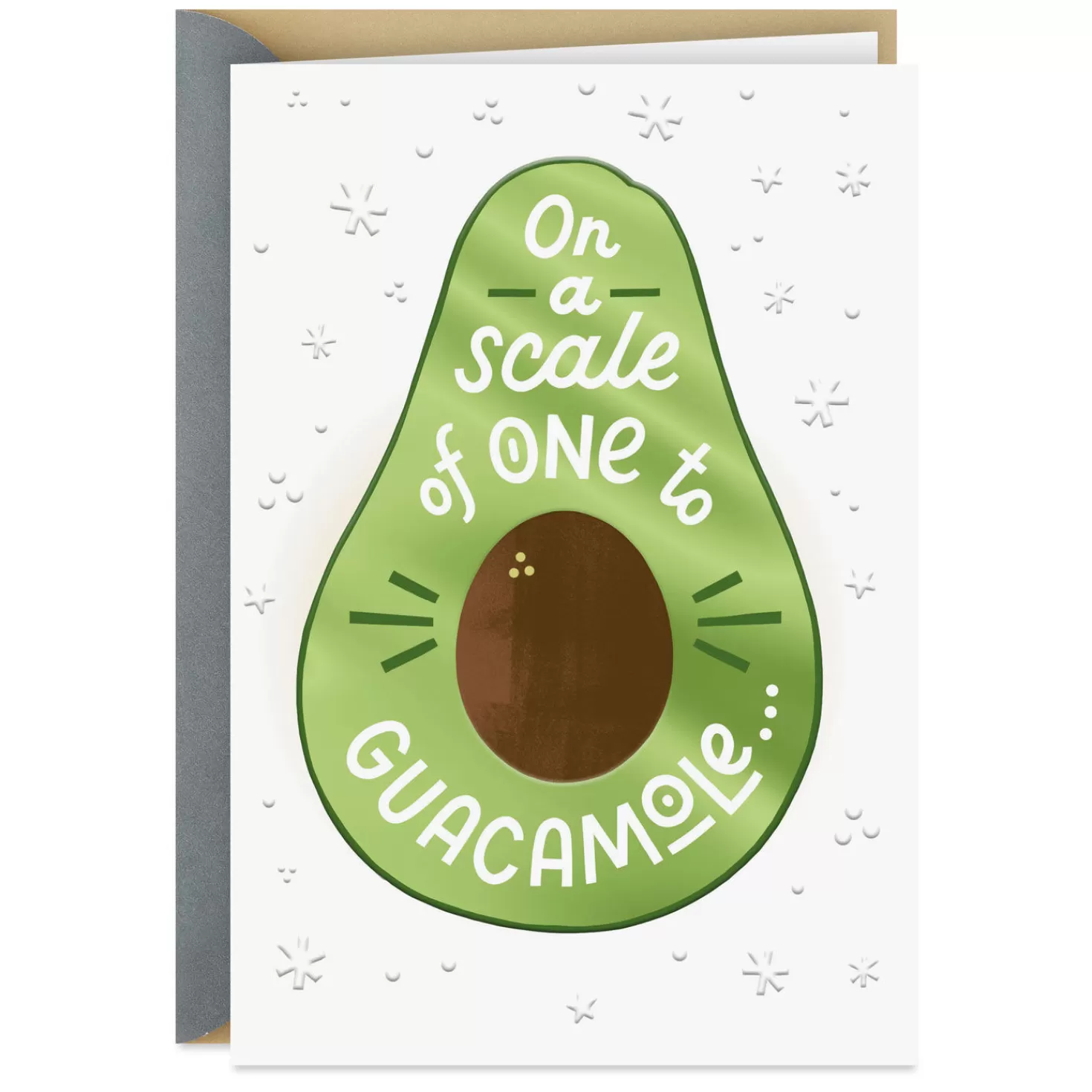 Online On A Scale Of One To Guacamole Thank-You Card Thank You