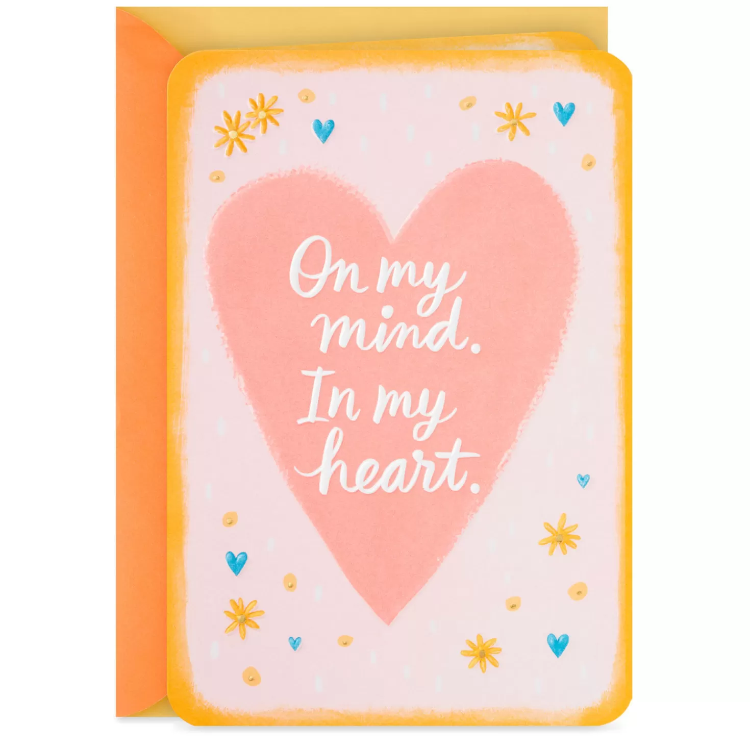 New On My Mind And In My Heart Thinking Of You Card Encouragement