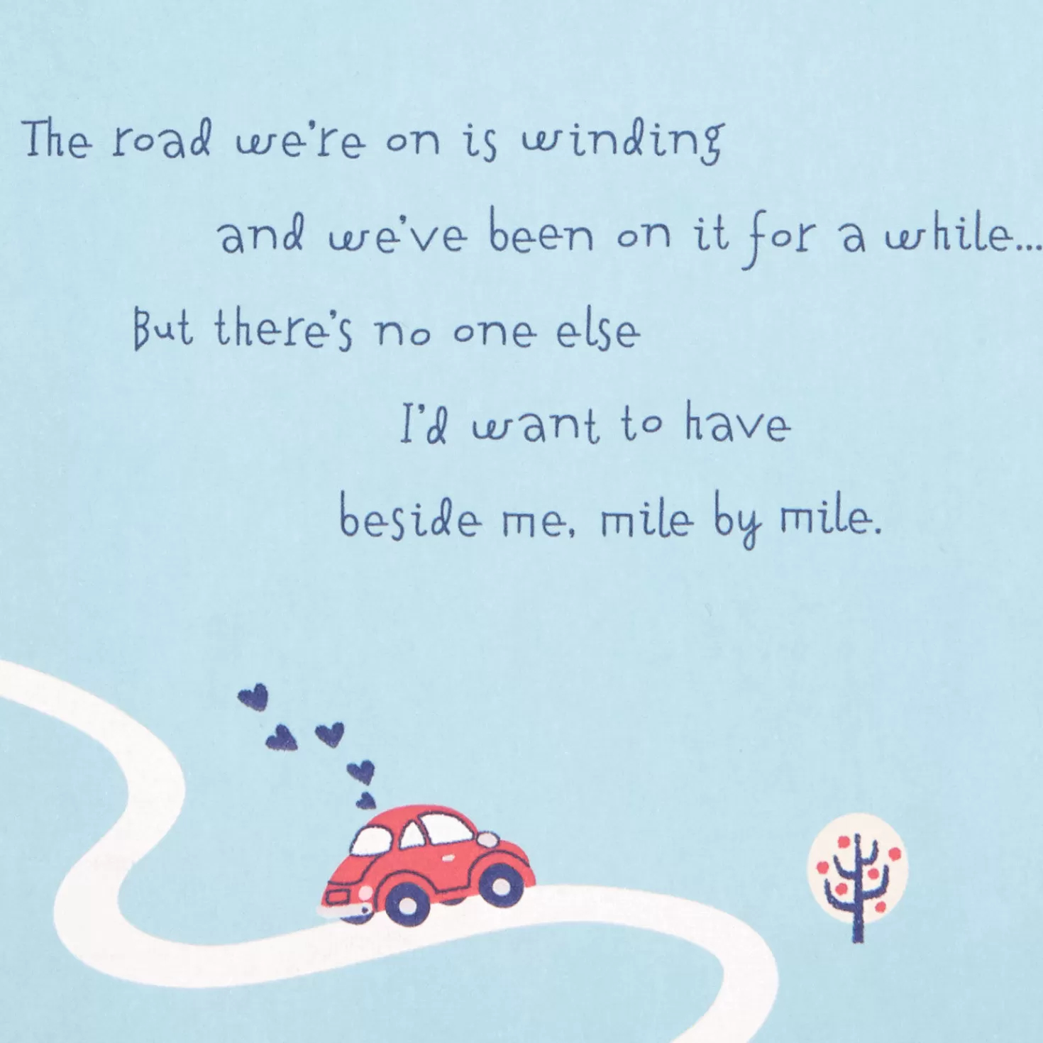 Anniversary>Hallmark On The Road Beside Me Anniversary Card For Wife