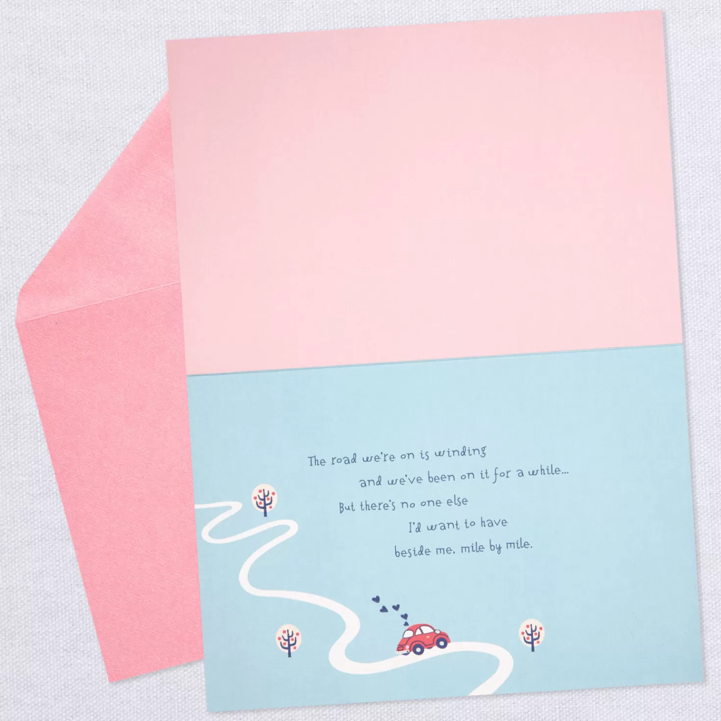 Anniversary>Hallmark On The Road Beside Me Anniversary Card For Wife