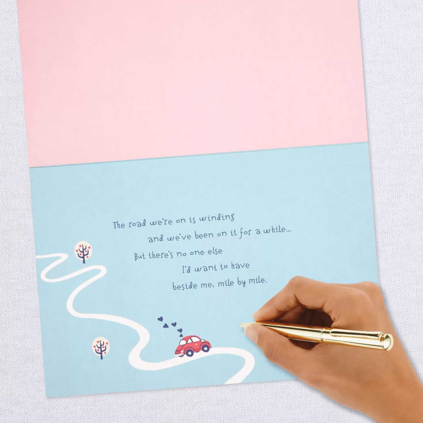 Anniversary>Hallmark On The Road Beside Me Anniversary Card For Wife