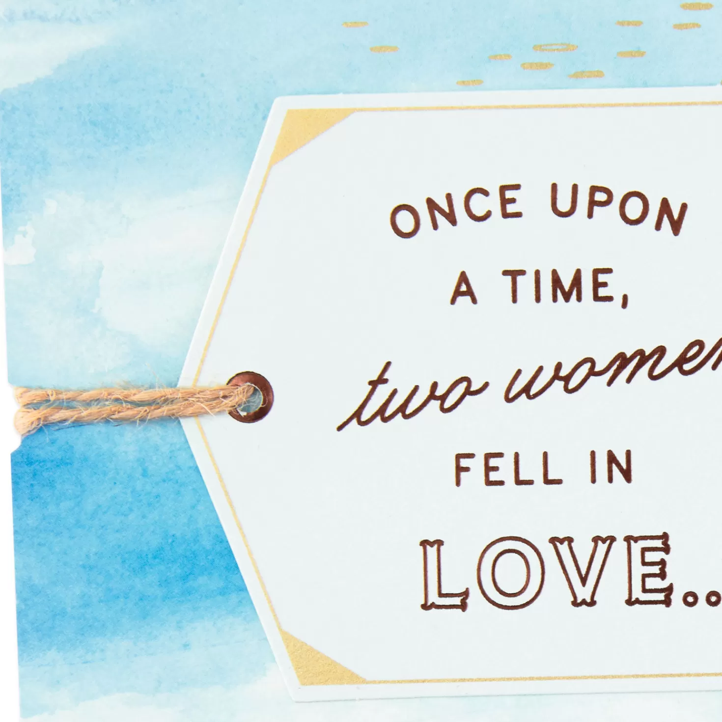Anniversary>Hallmark Once Upon A Time Two Women Fell In Love Anniversary Card