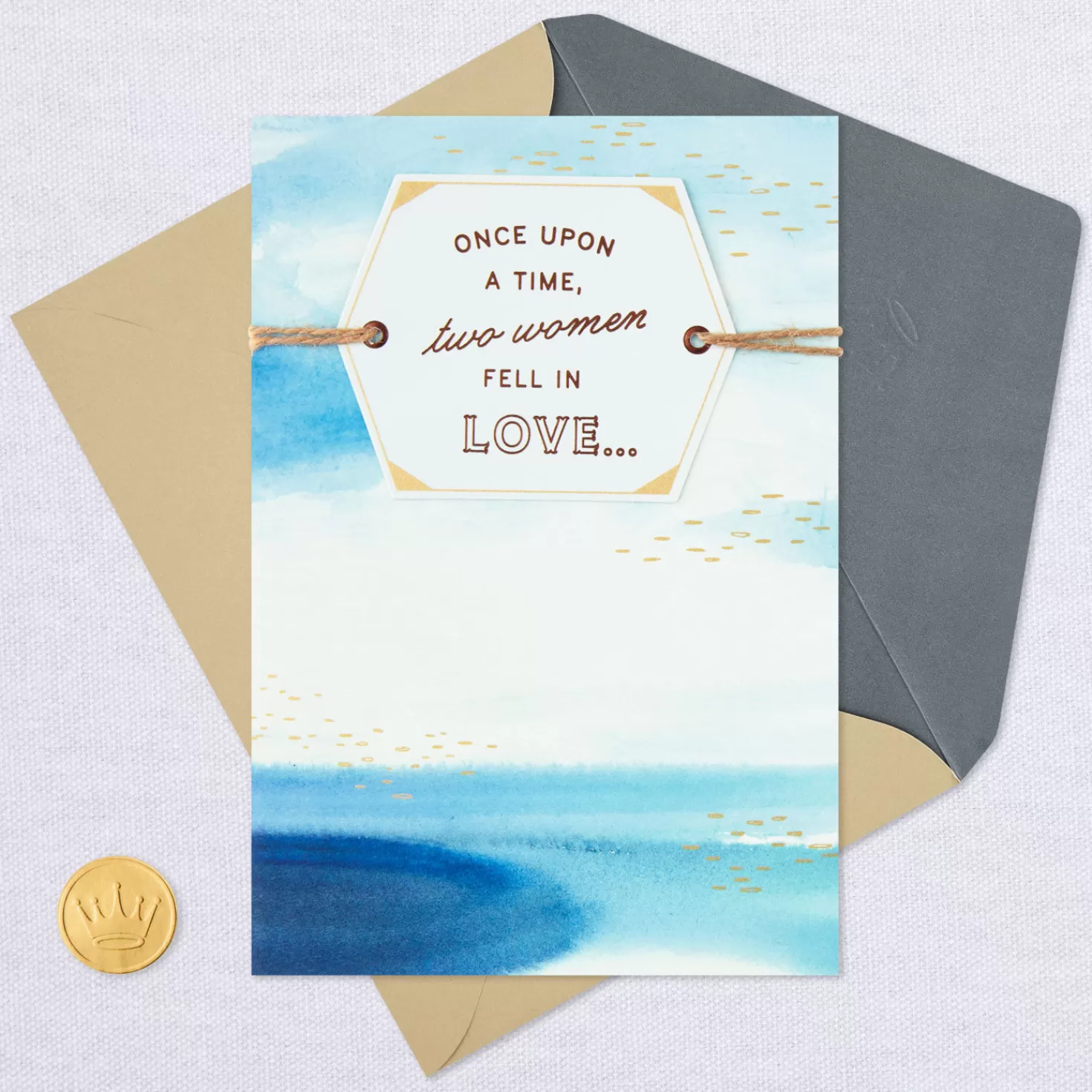 Anniversary>Hallmark Once Upon A Time Two Women Fell In Love Anniversary Card