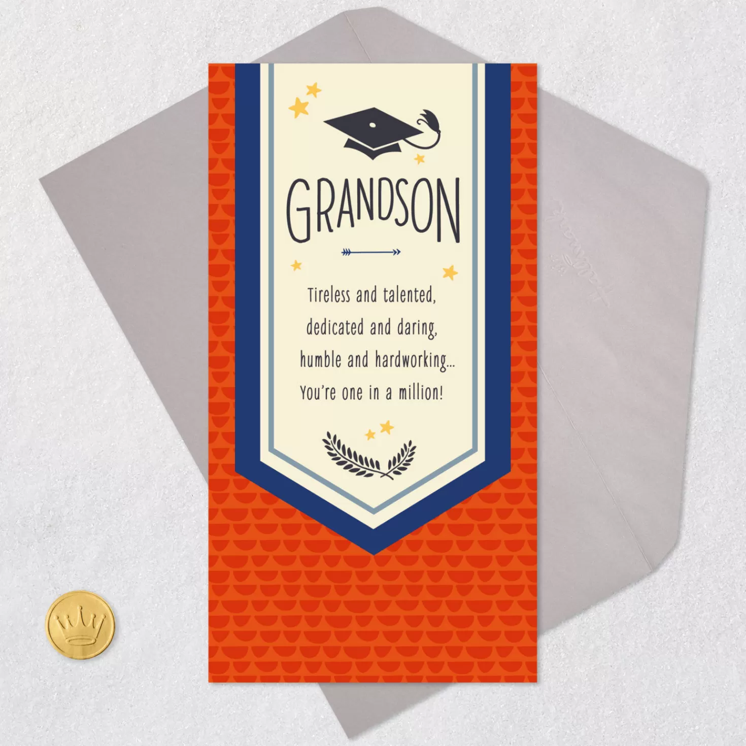 Best One In A Million Money Holder Graduation Card For Grandson Graduation