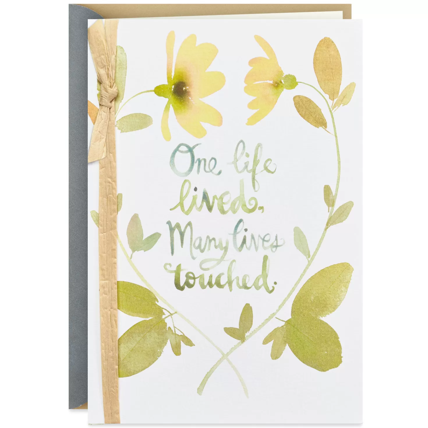 Best Sale One Life Lived, Many Lives Touched Sympathy Card Sympathy