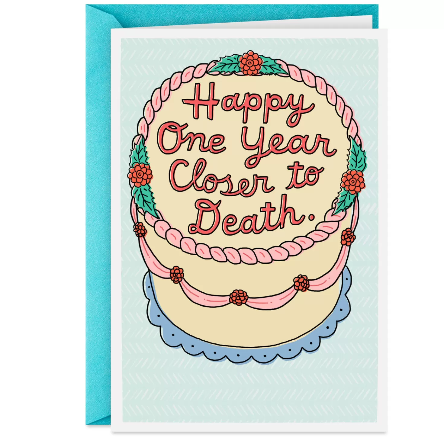 Birthday>Hallmark One Year Closer To Death Funny Birthday Card
