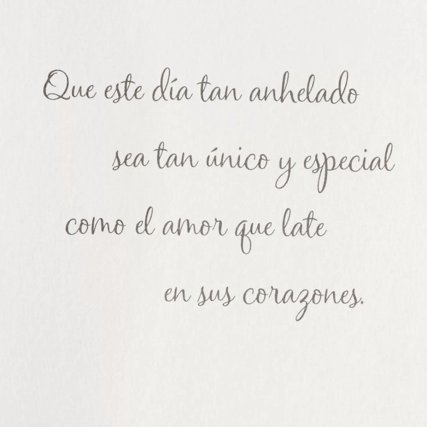 Sale One-Of-A-Kind Love Spanish-Language Wedding Card For Couple Wedding