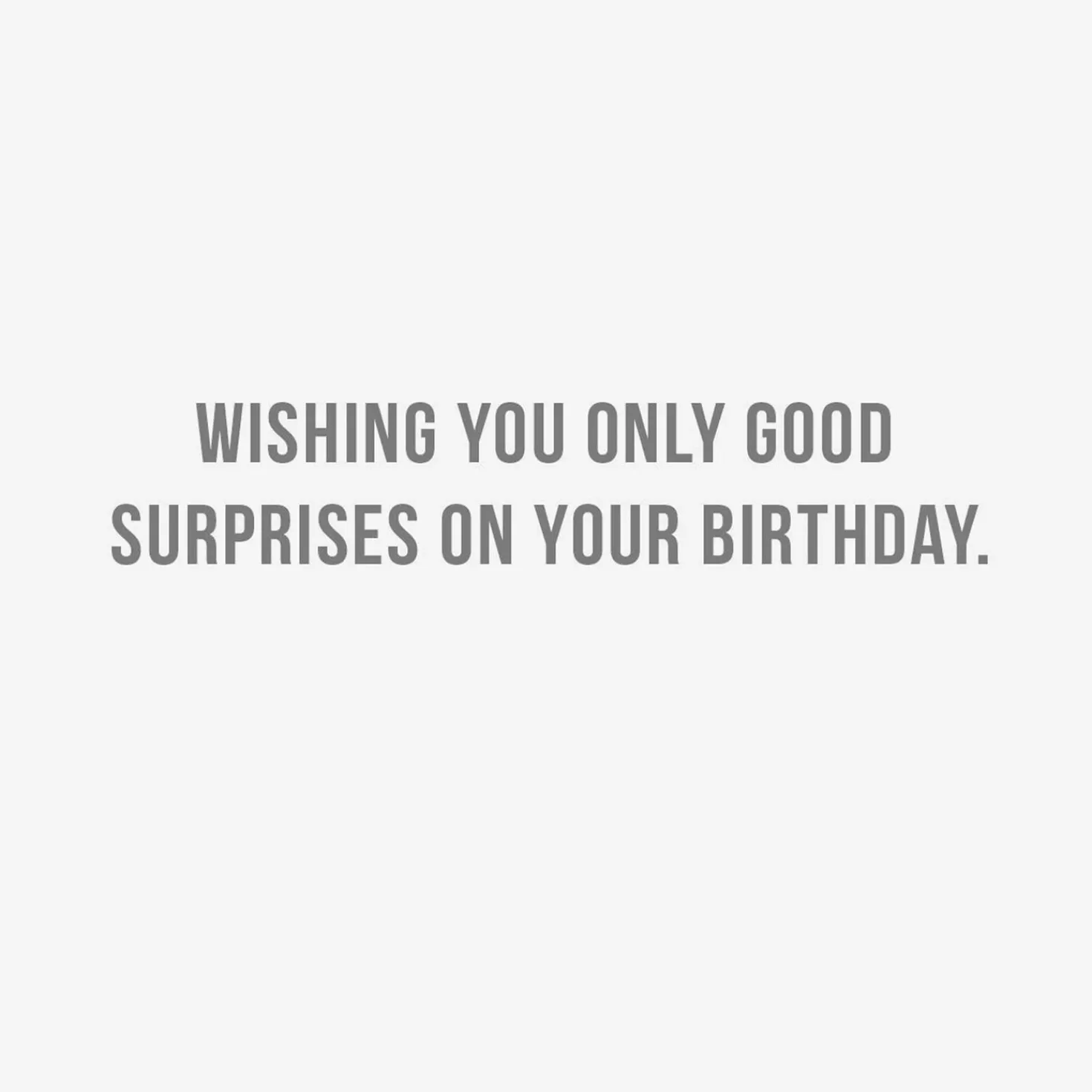 Birthday>Hallmark Only Good Surprises Funny Birthday Card