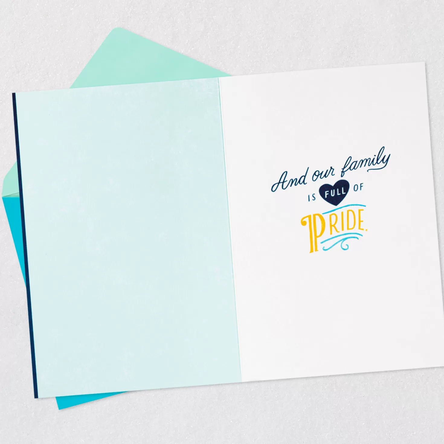 Cheap Our Family Is Full Of Pride Graduation Card For Great-Grandson Graduation