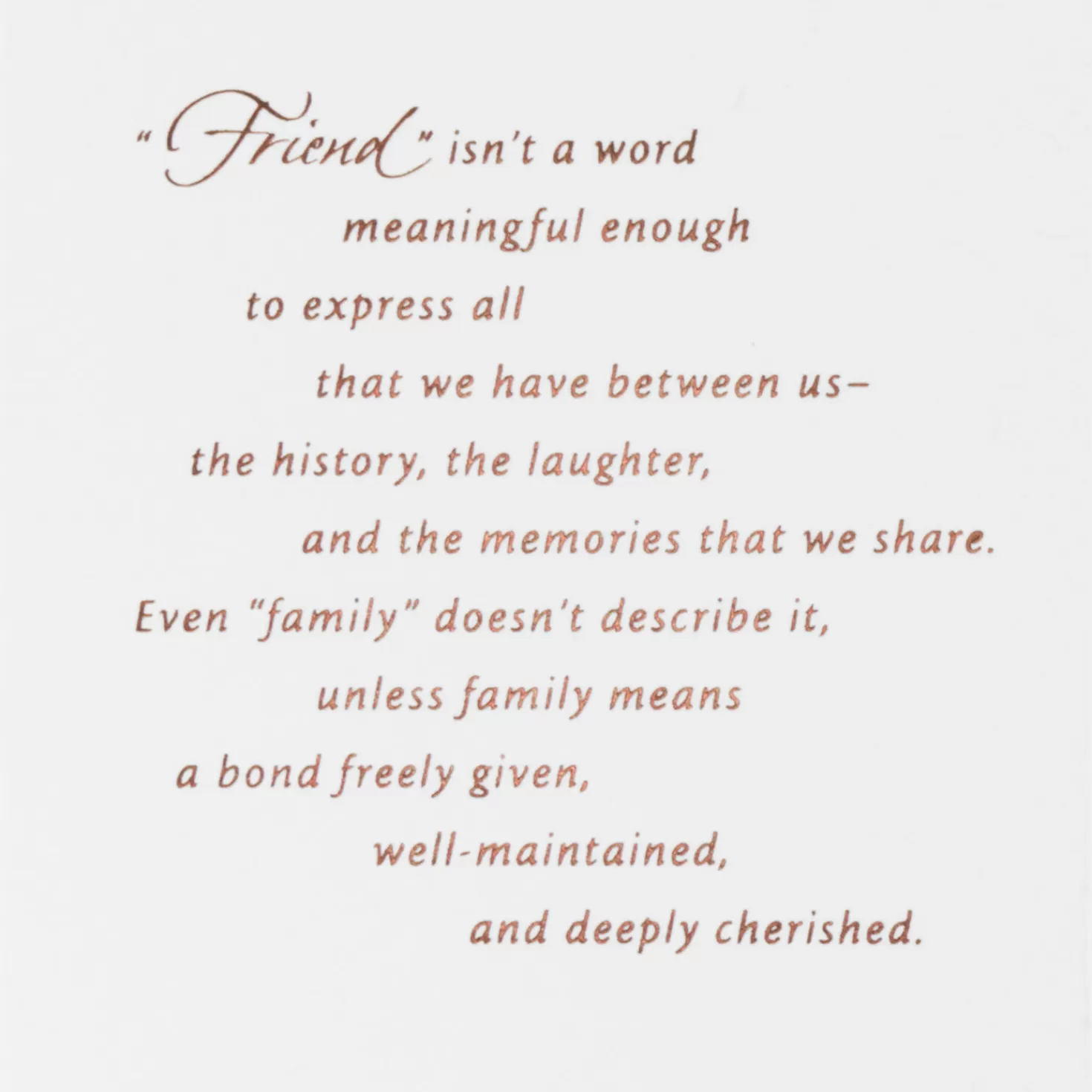 Birthday>Hallmark Our Friendship Means The World To Me Birthday Card