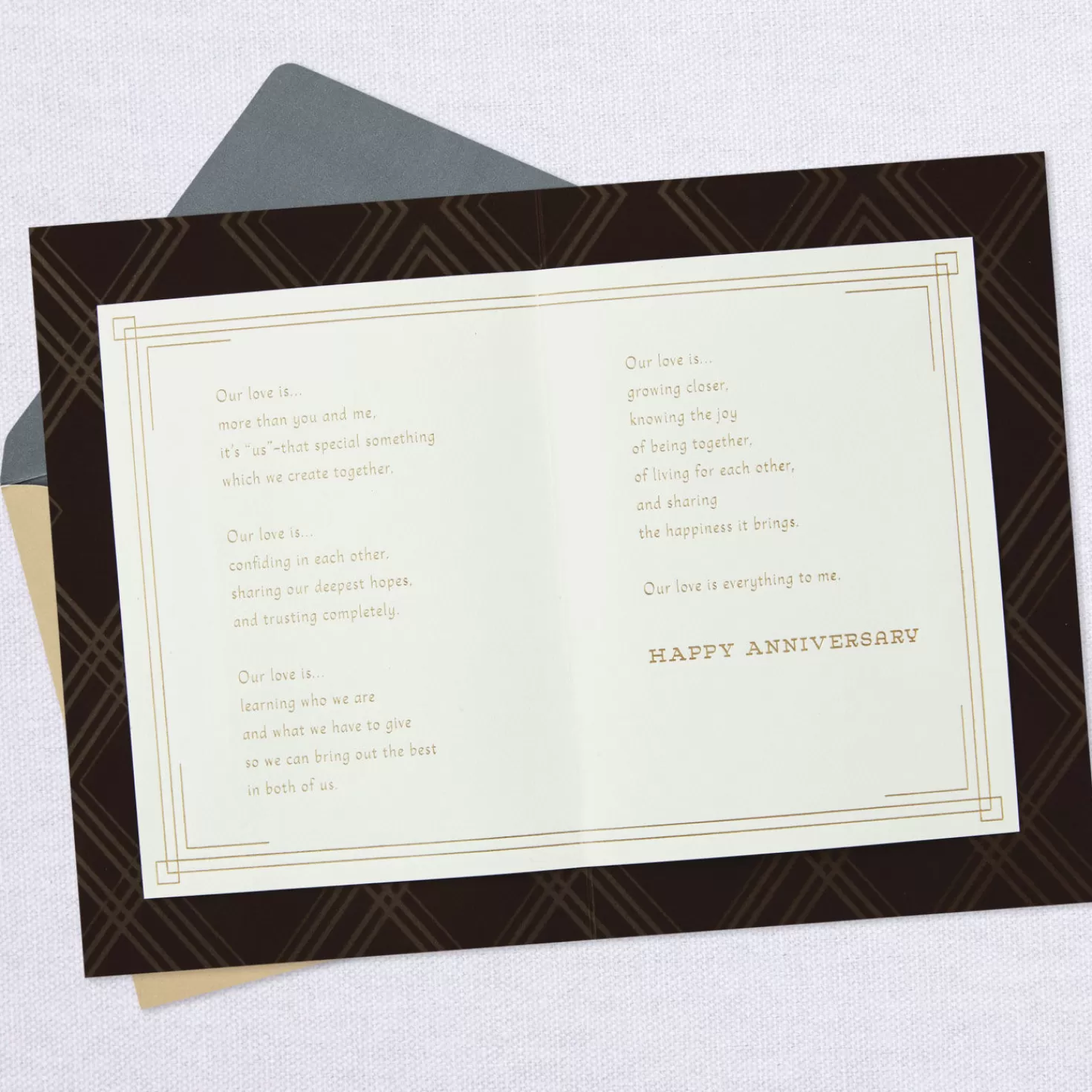 Anniversary>Hallmark Our Love Means Everything To Me Anniversary Card For Husband