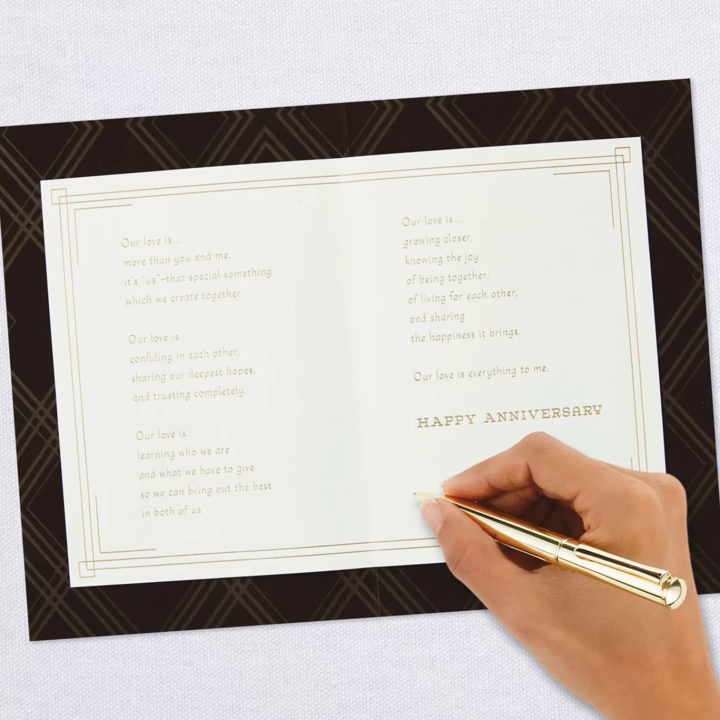 Anniversary>Hallmark Our Love Means Everything To Me Anniversary Card For Husband