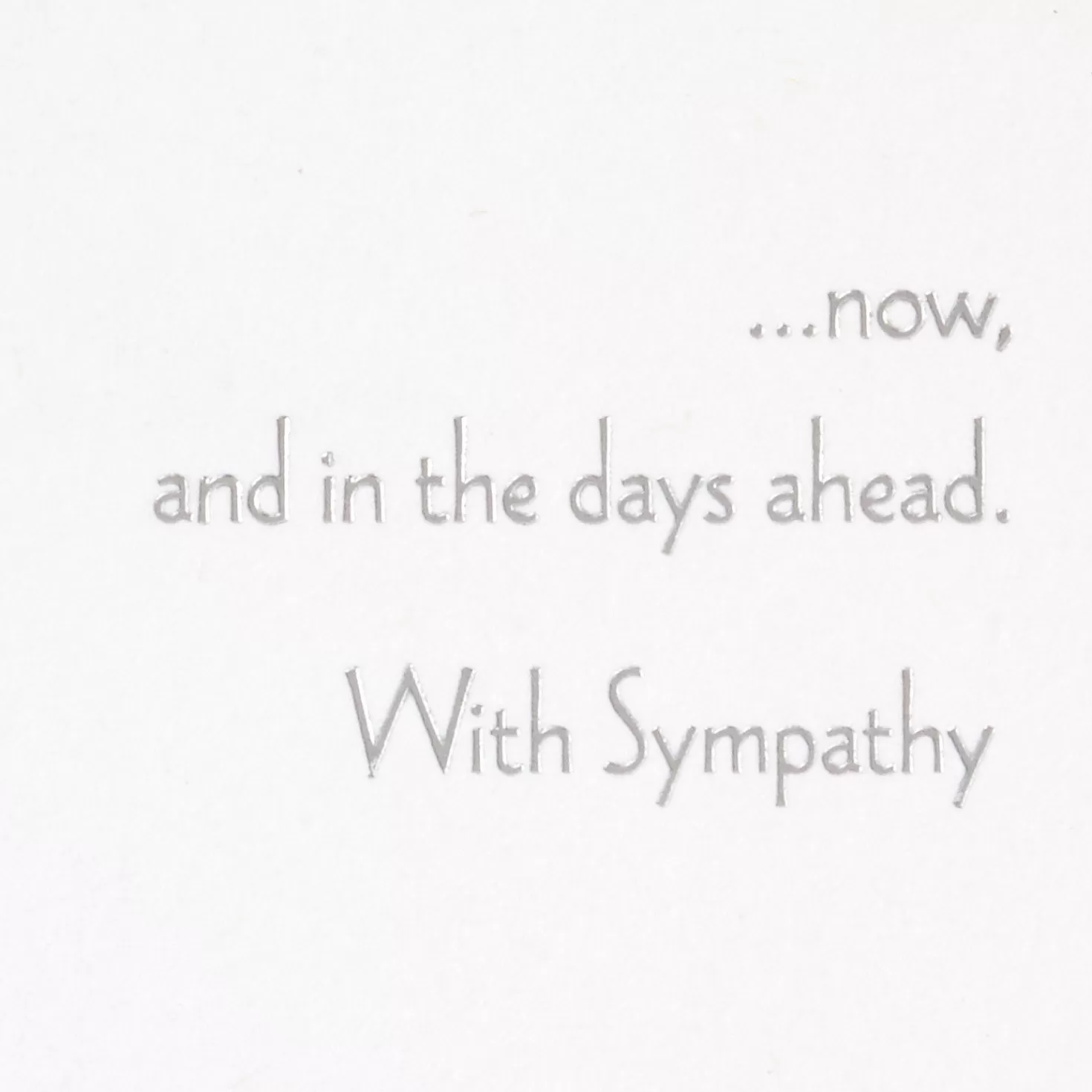 Cheap Our Thoughts Are With You Sympathy Card Sympathy